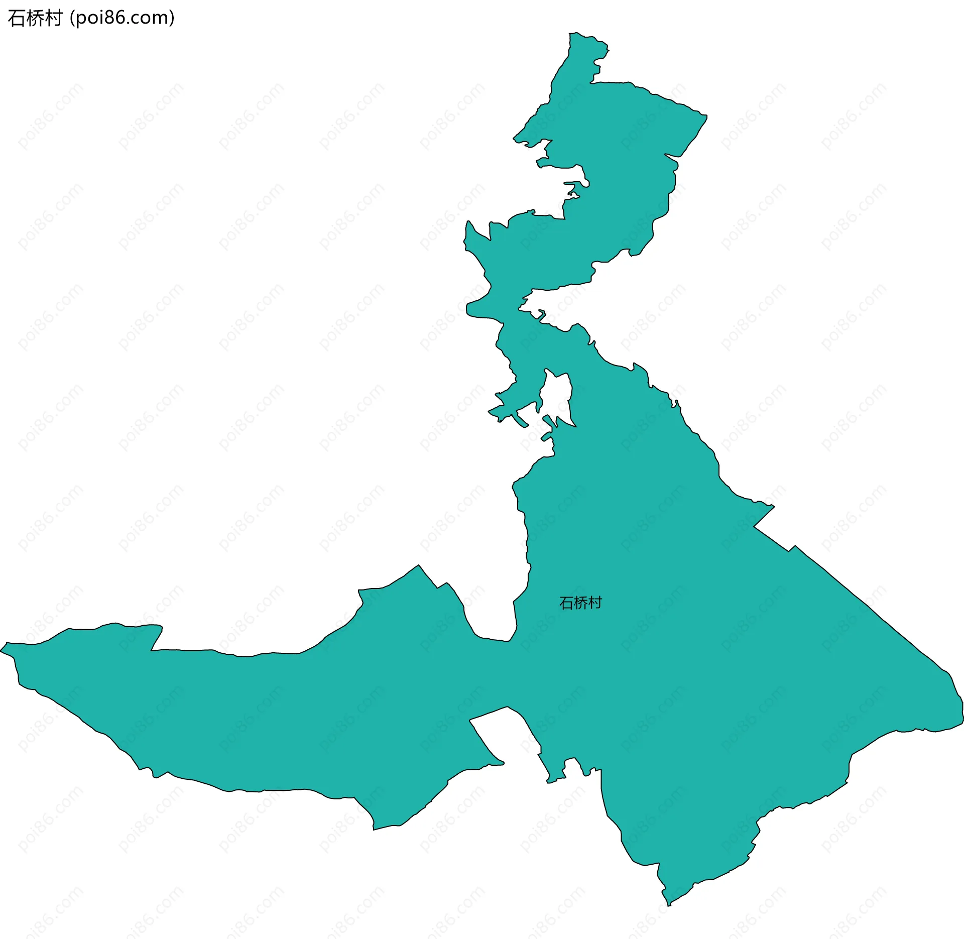 石桥村边界地图