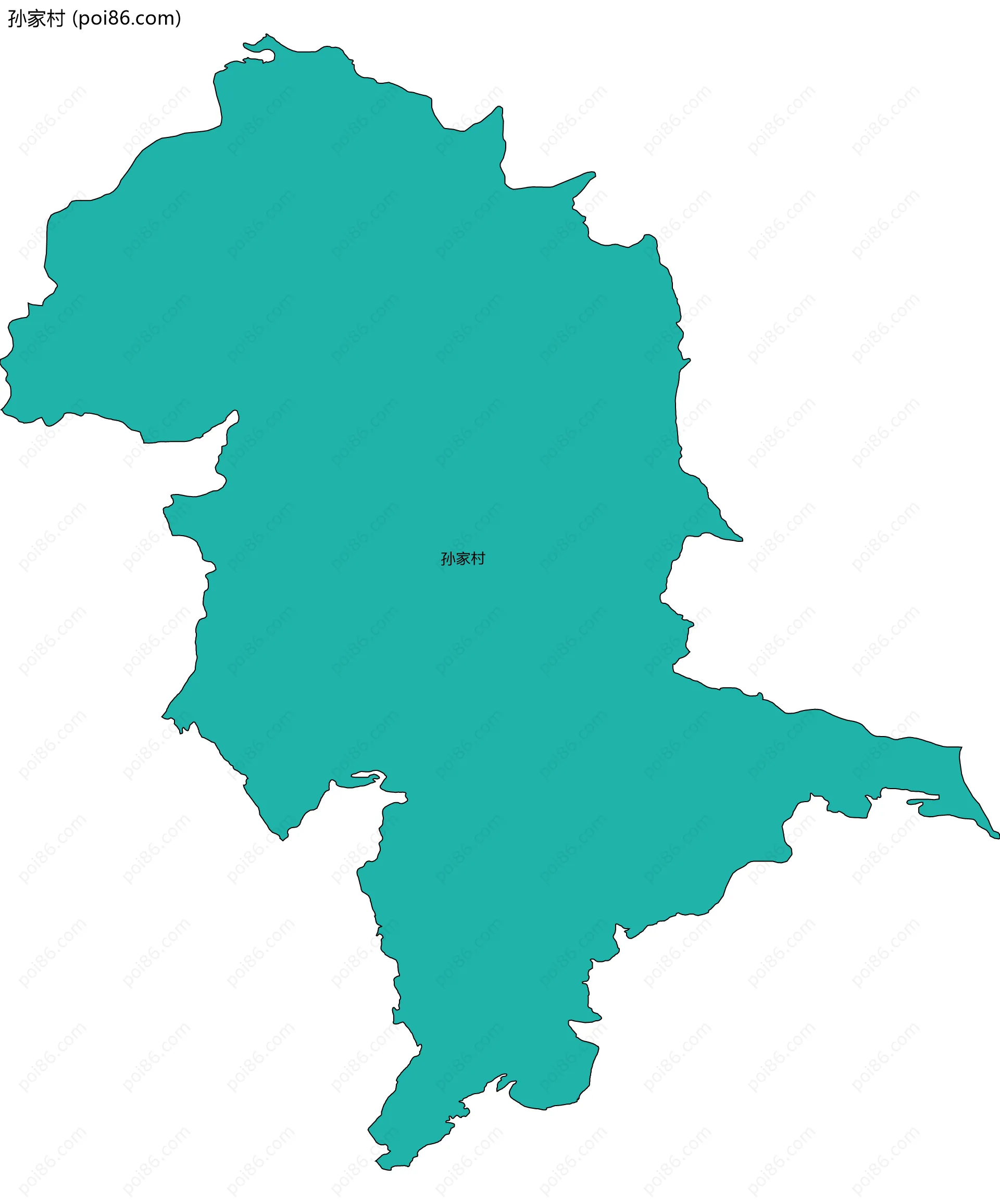 孙家村边界地图