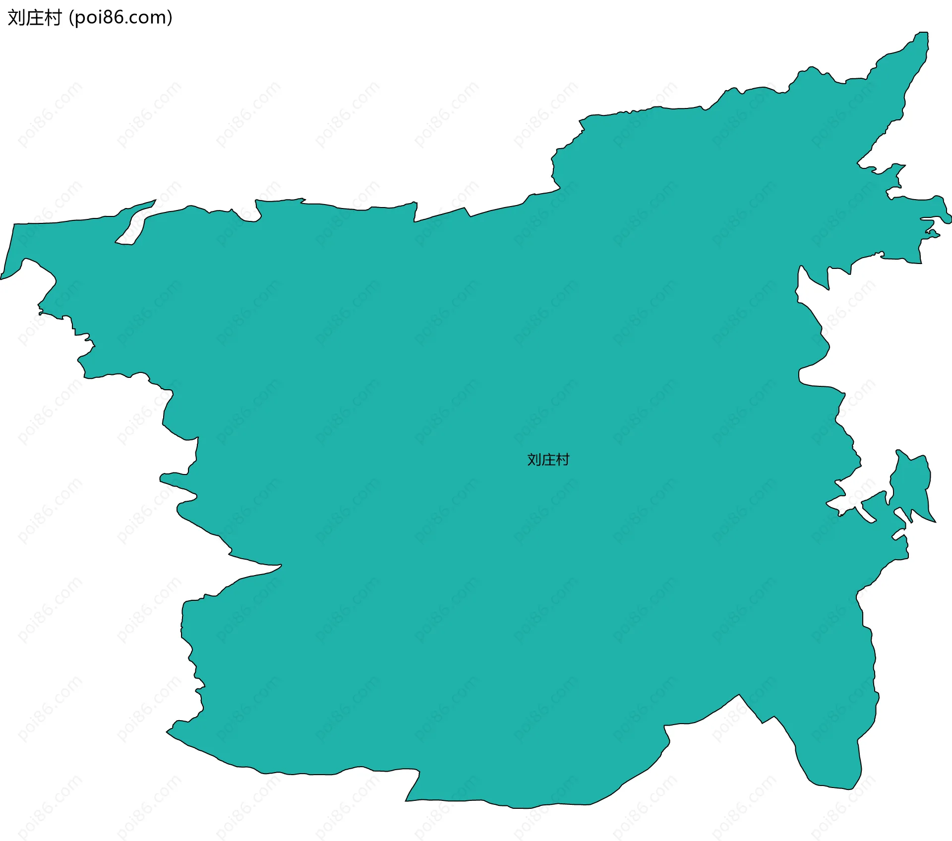 刘庄村边界地图