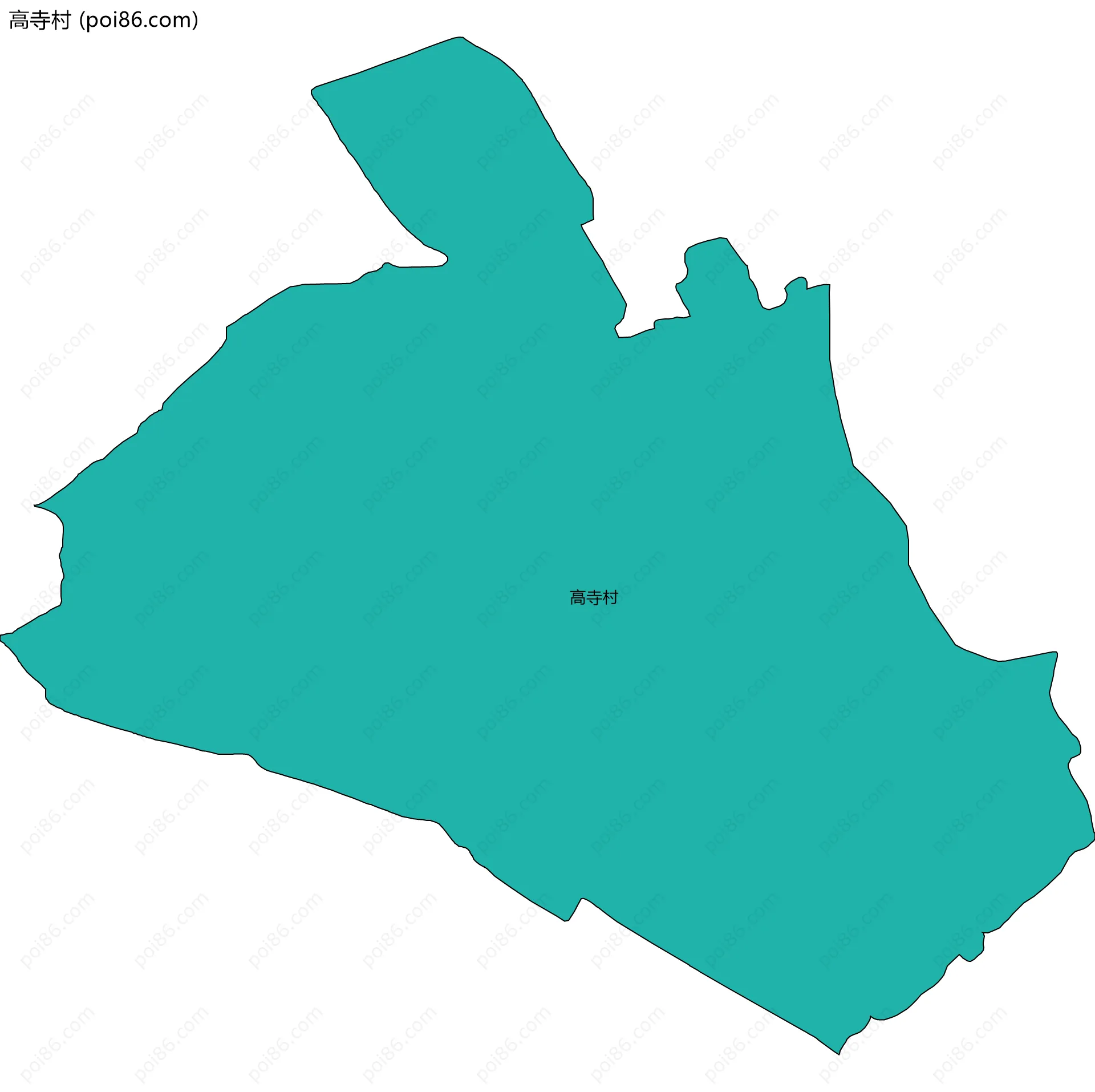 高寺村边界地图