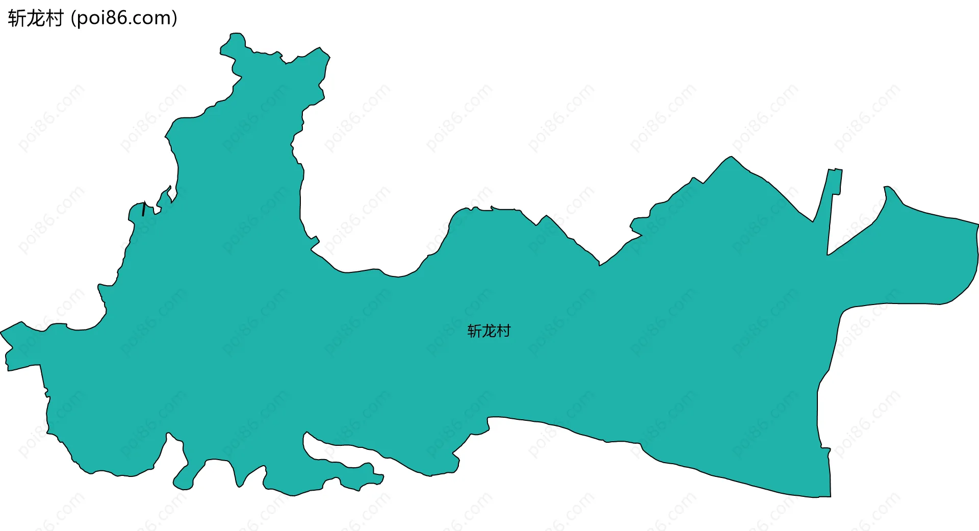 斩龙村边界地图