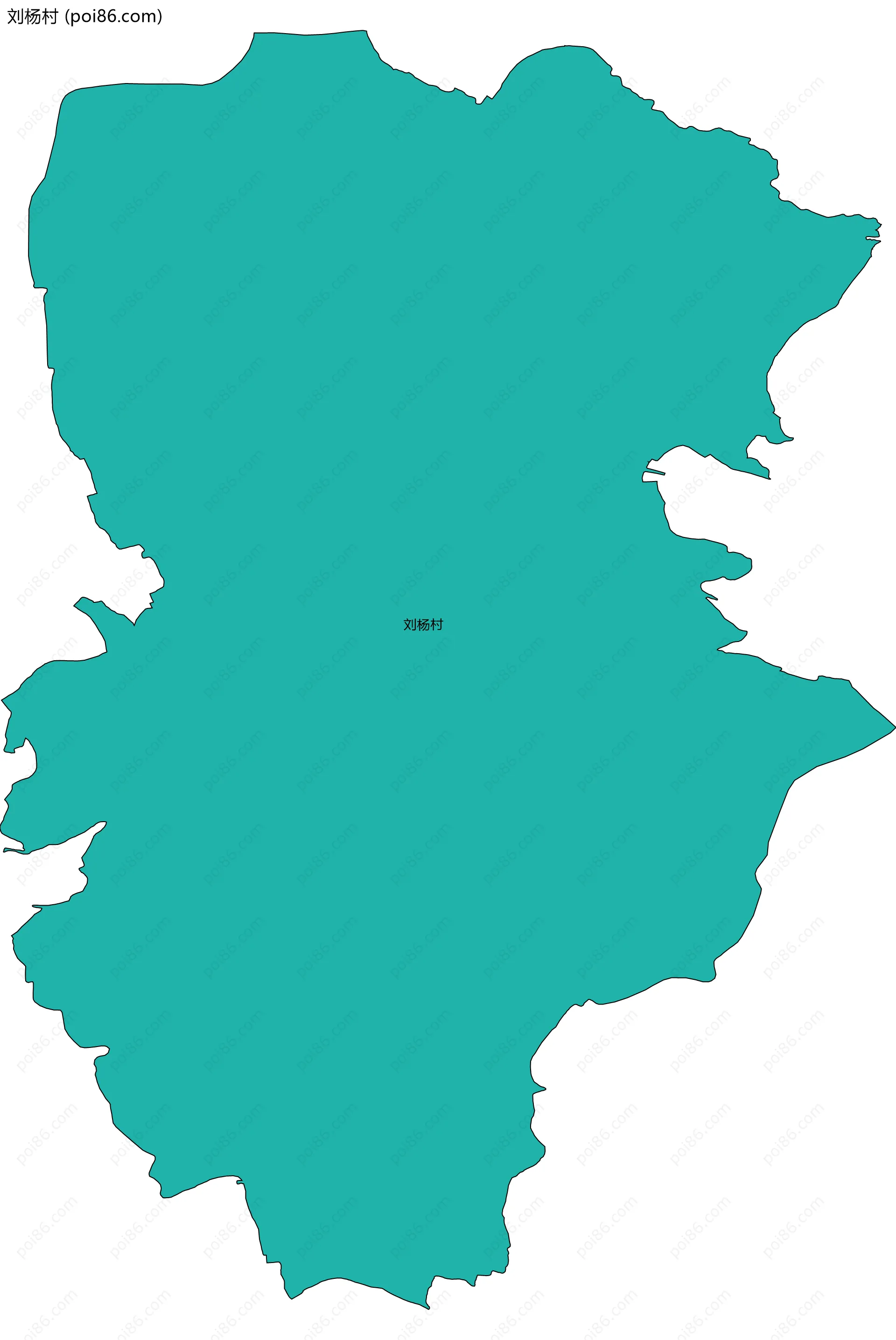 刘杨村边界地图