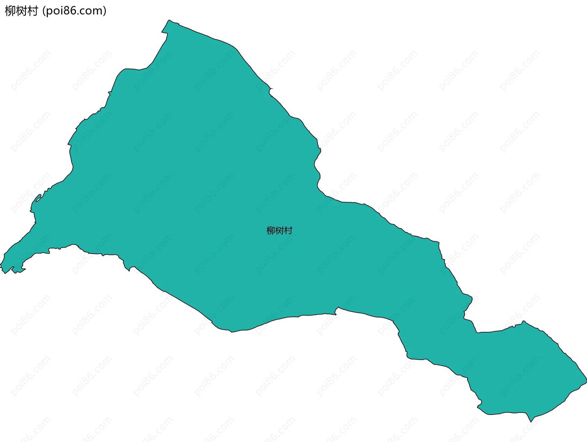 柳树村边界地图