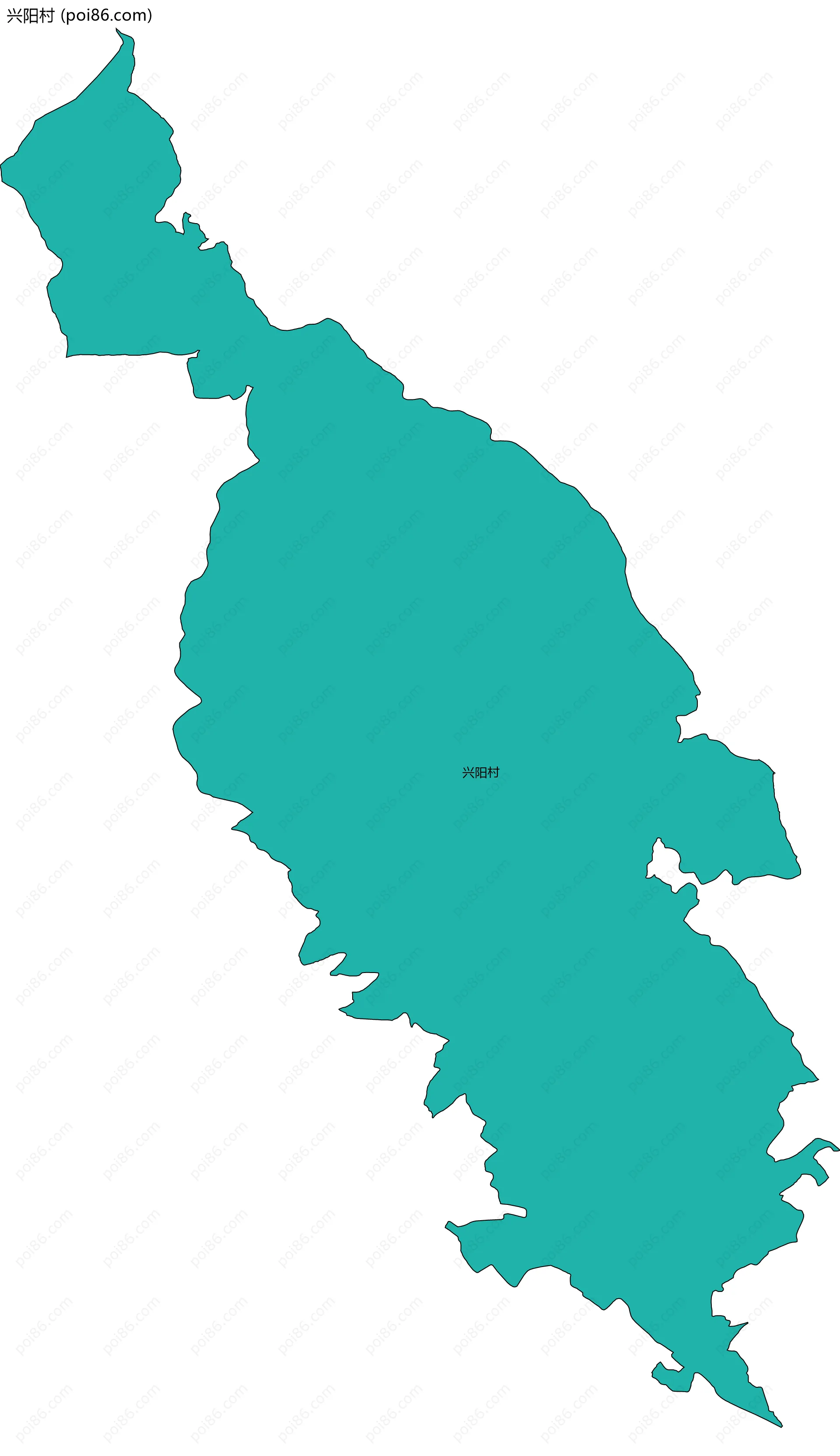 兴阳村边界地图