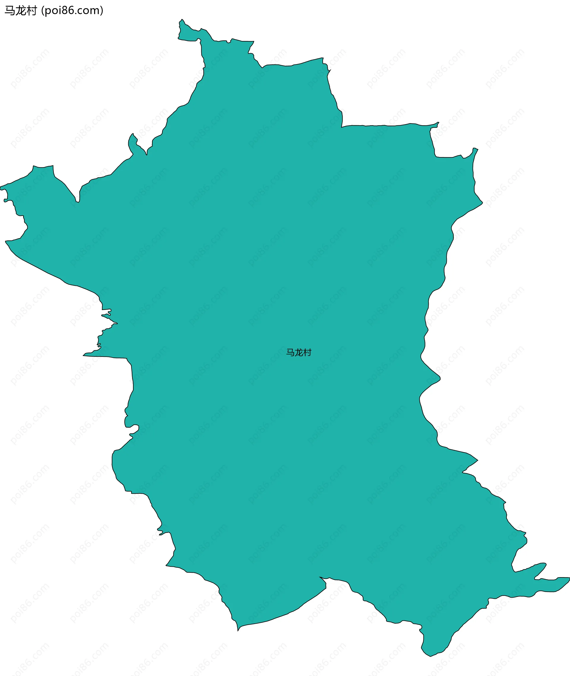 马龙村边界地图