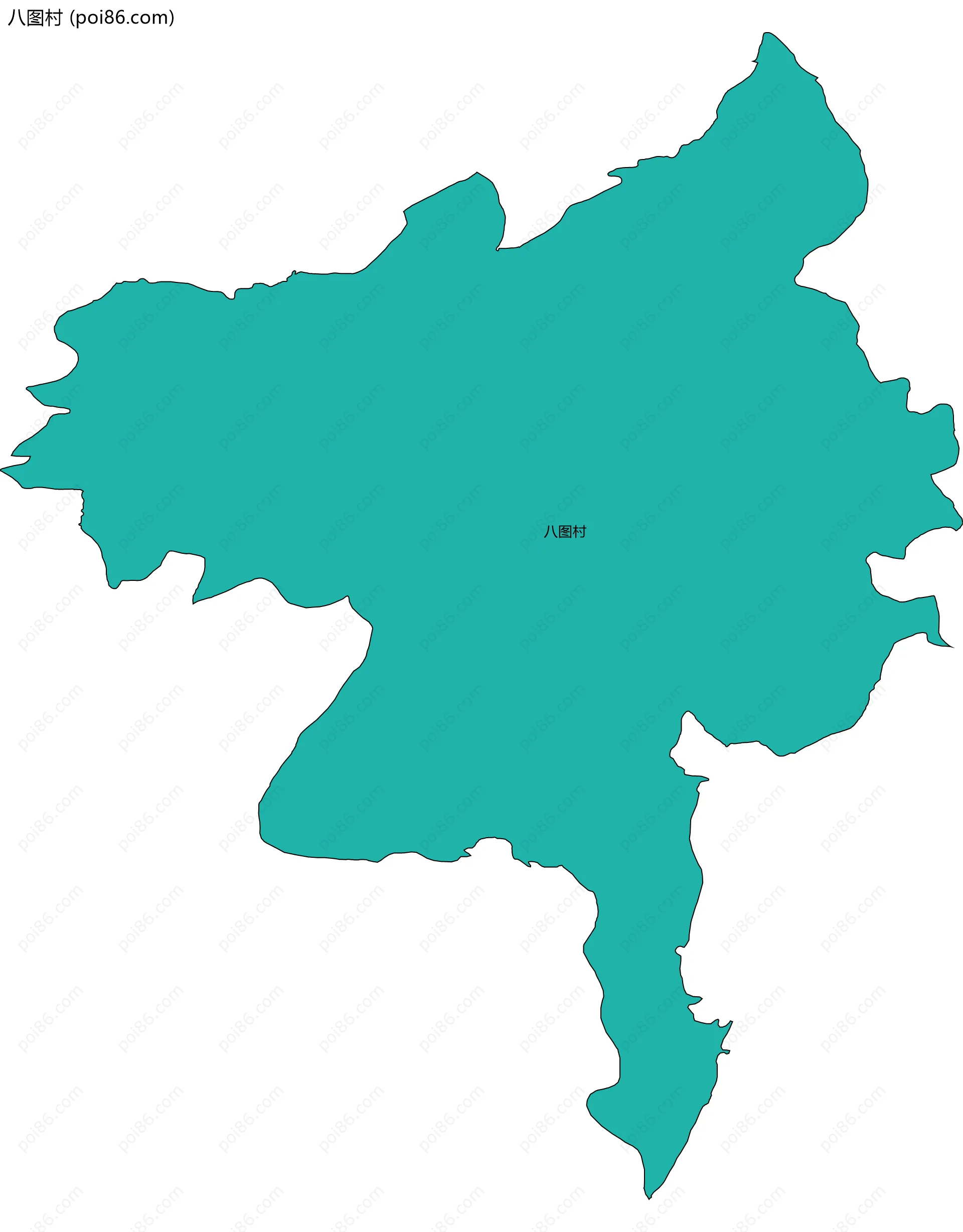 八图村边界地图