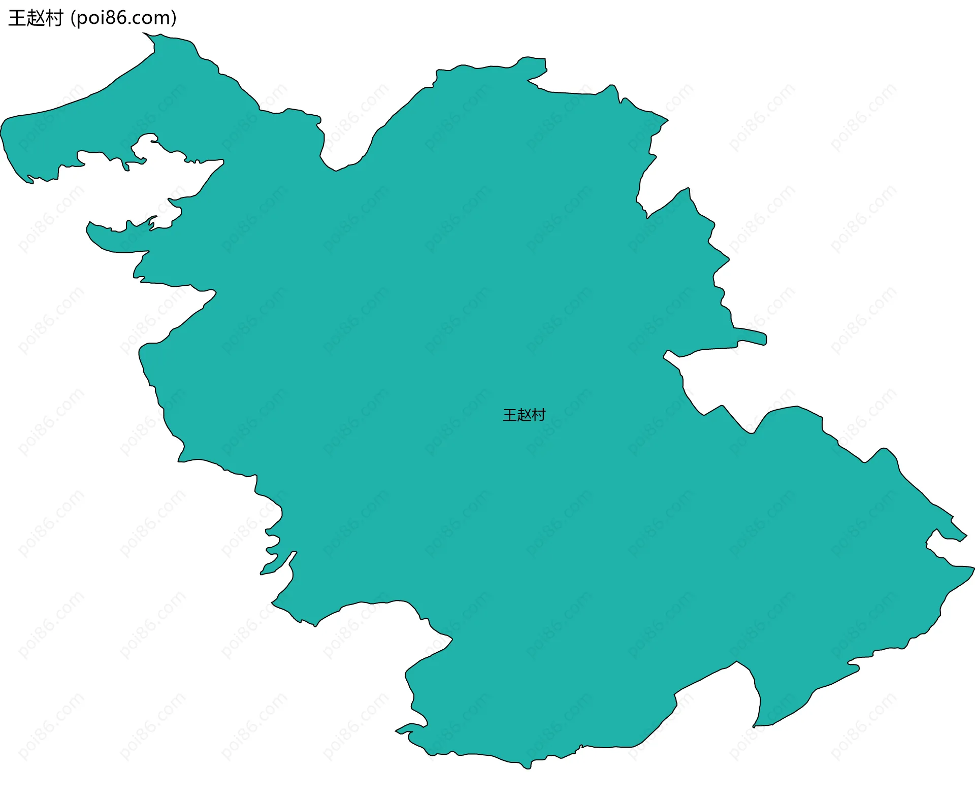 王赵村边界地图
