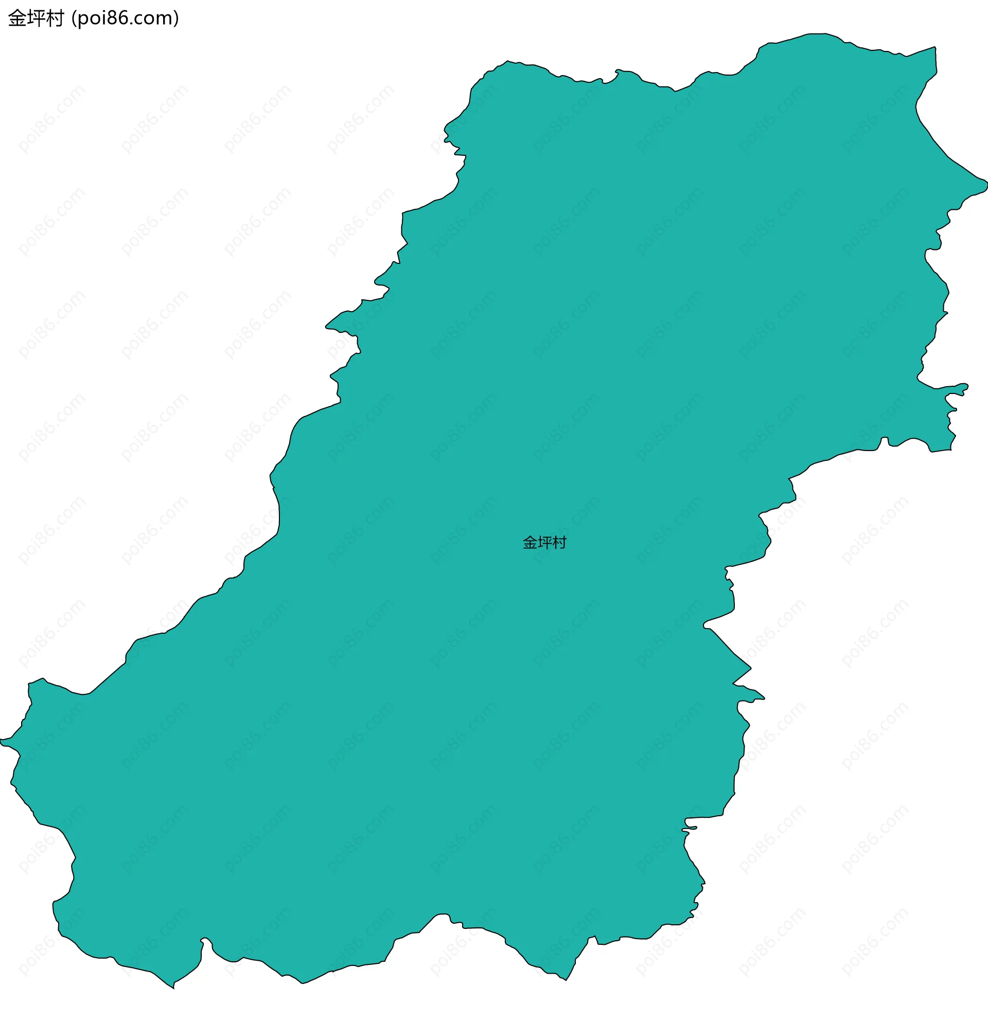 金坪村边界地图