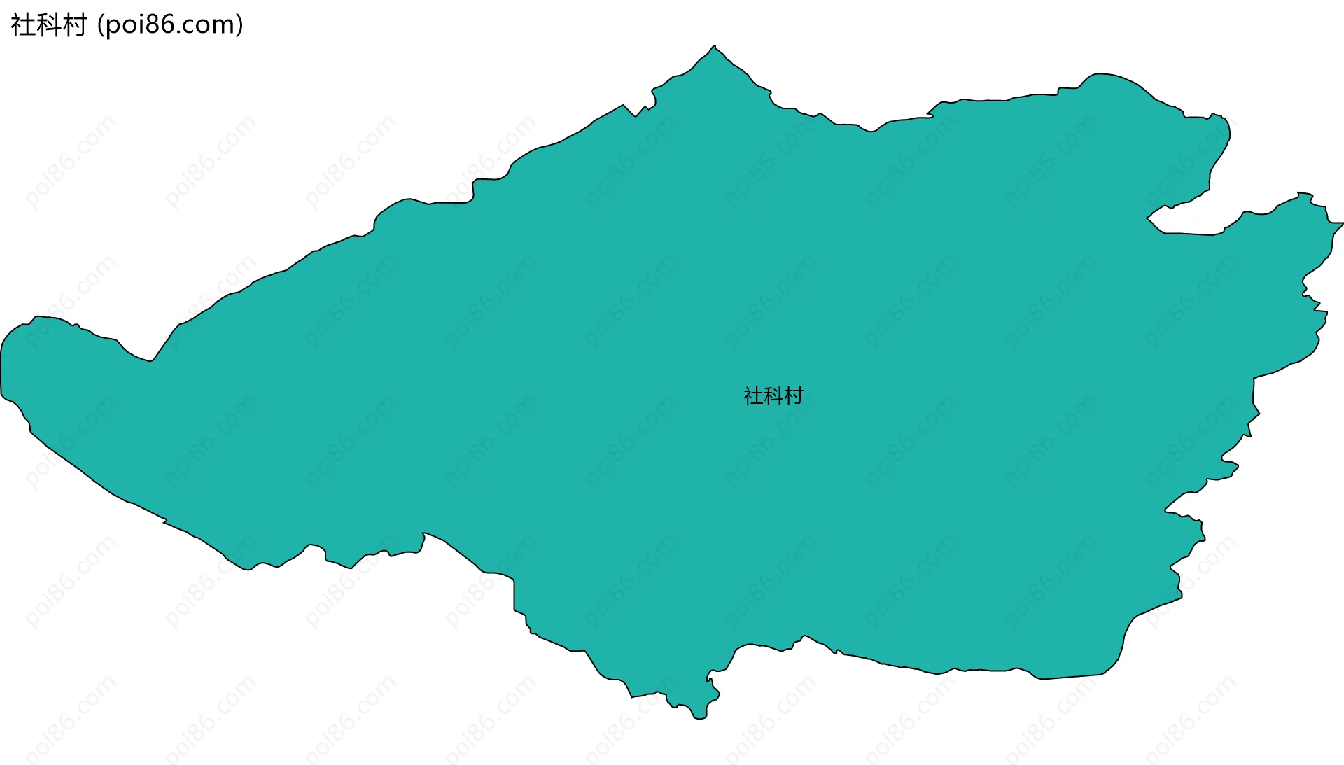 社科村边界地图