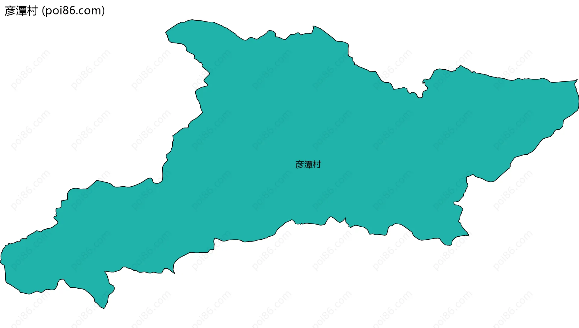 彦潭村边界地图