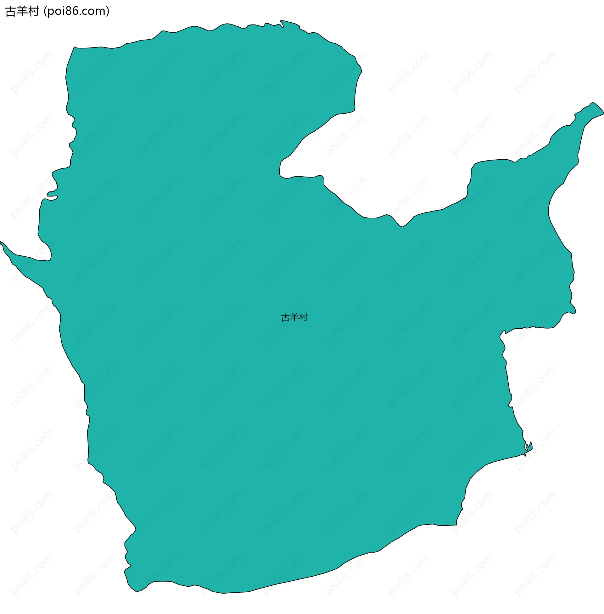 古羊村边界地图