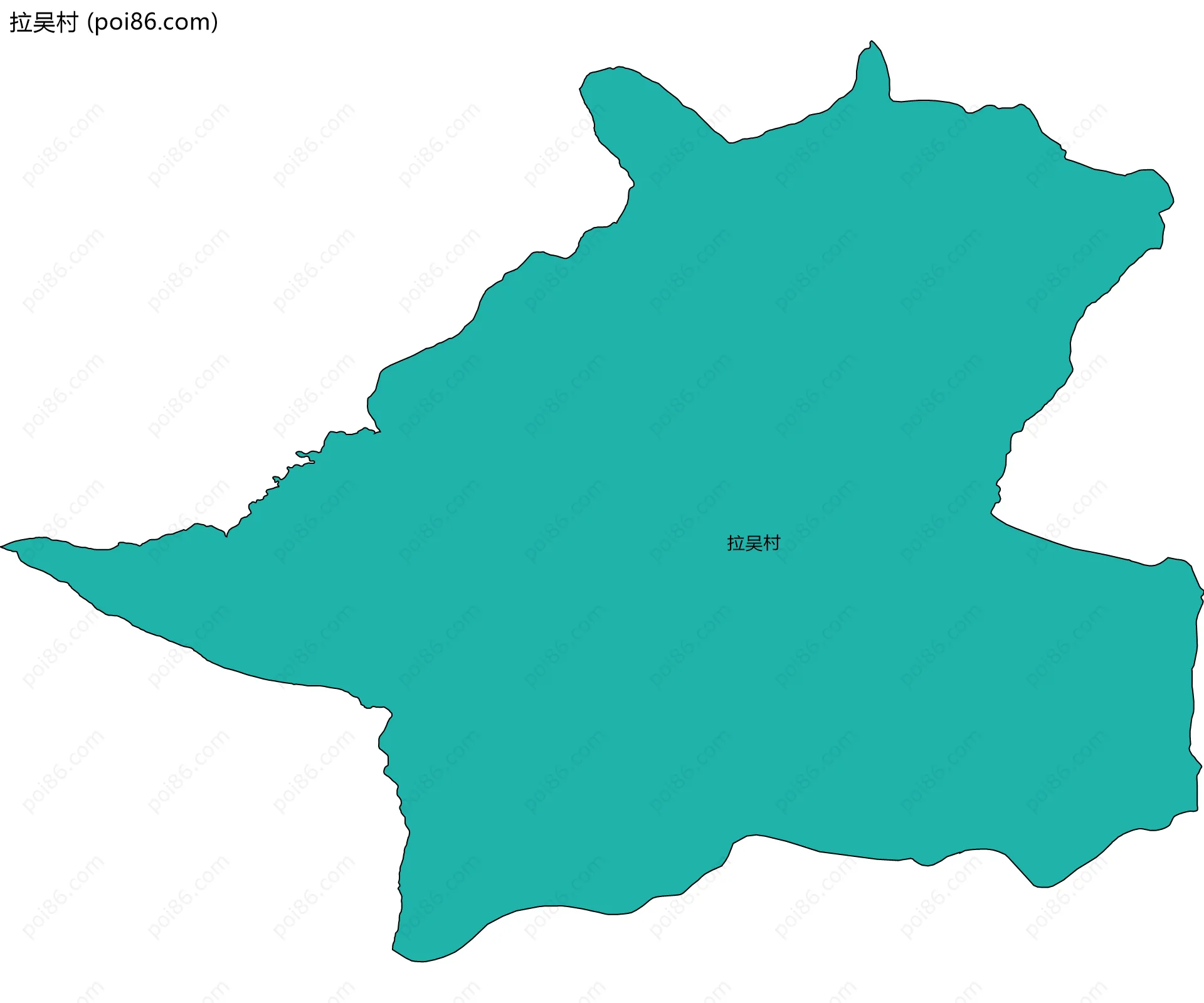拉吴村边界地图