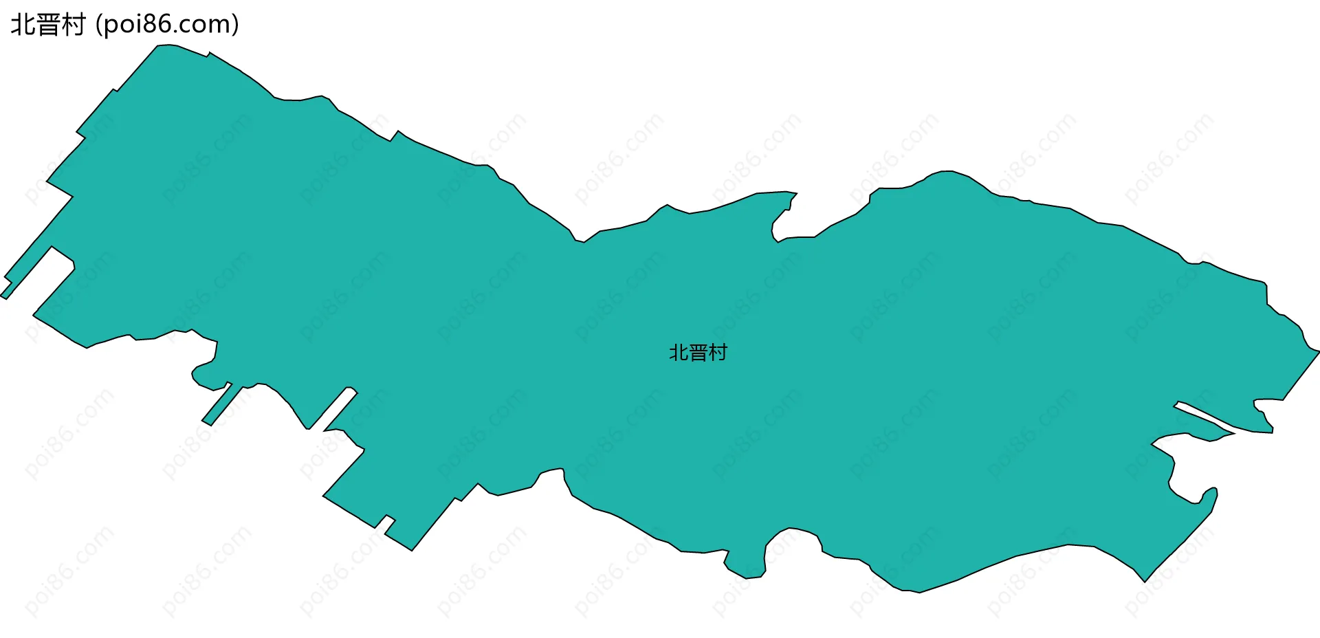 北晋村边界地图