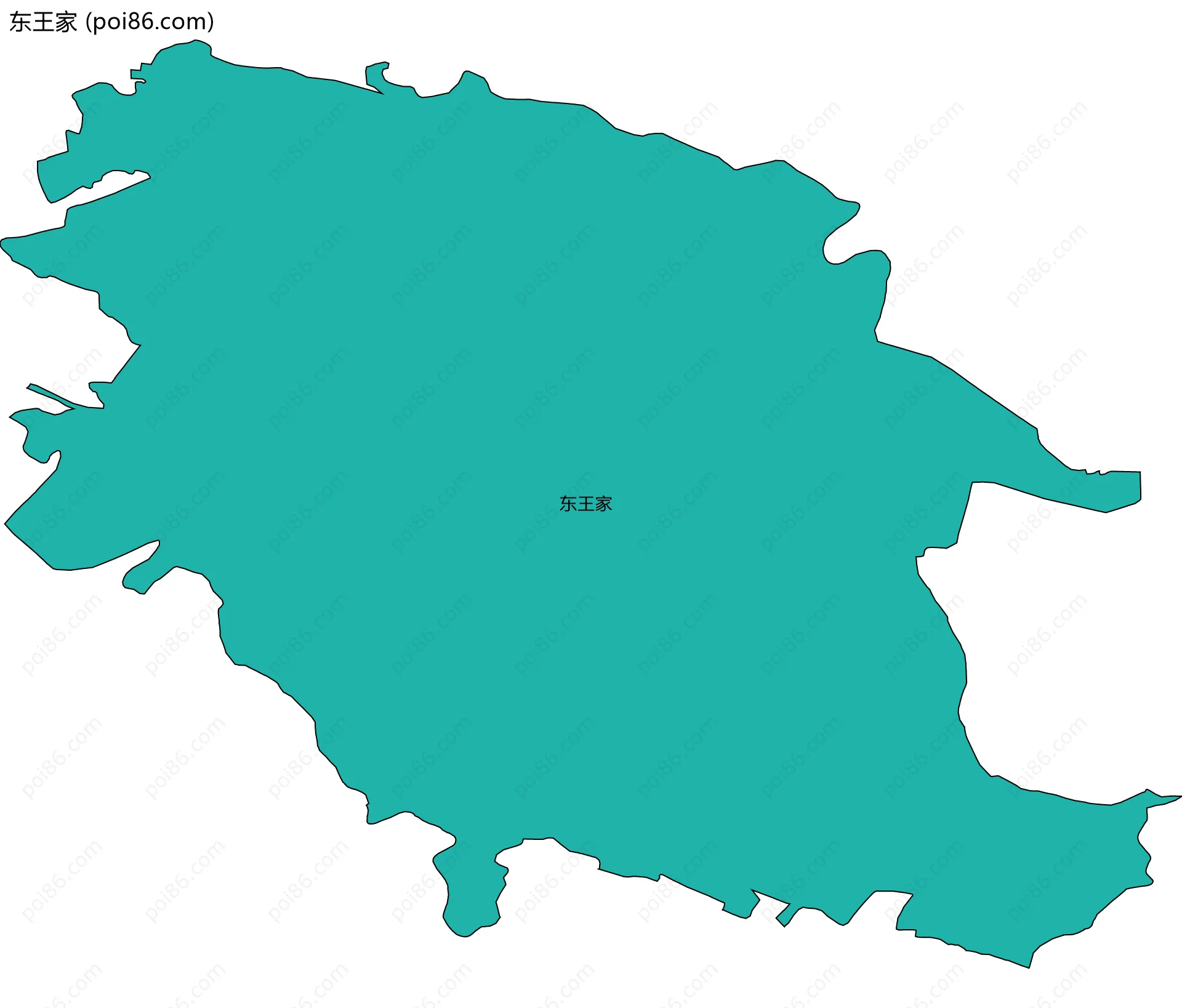东王家边界地图