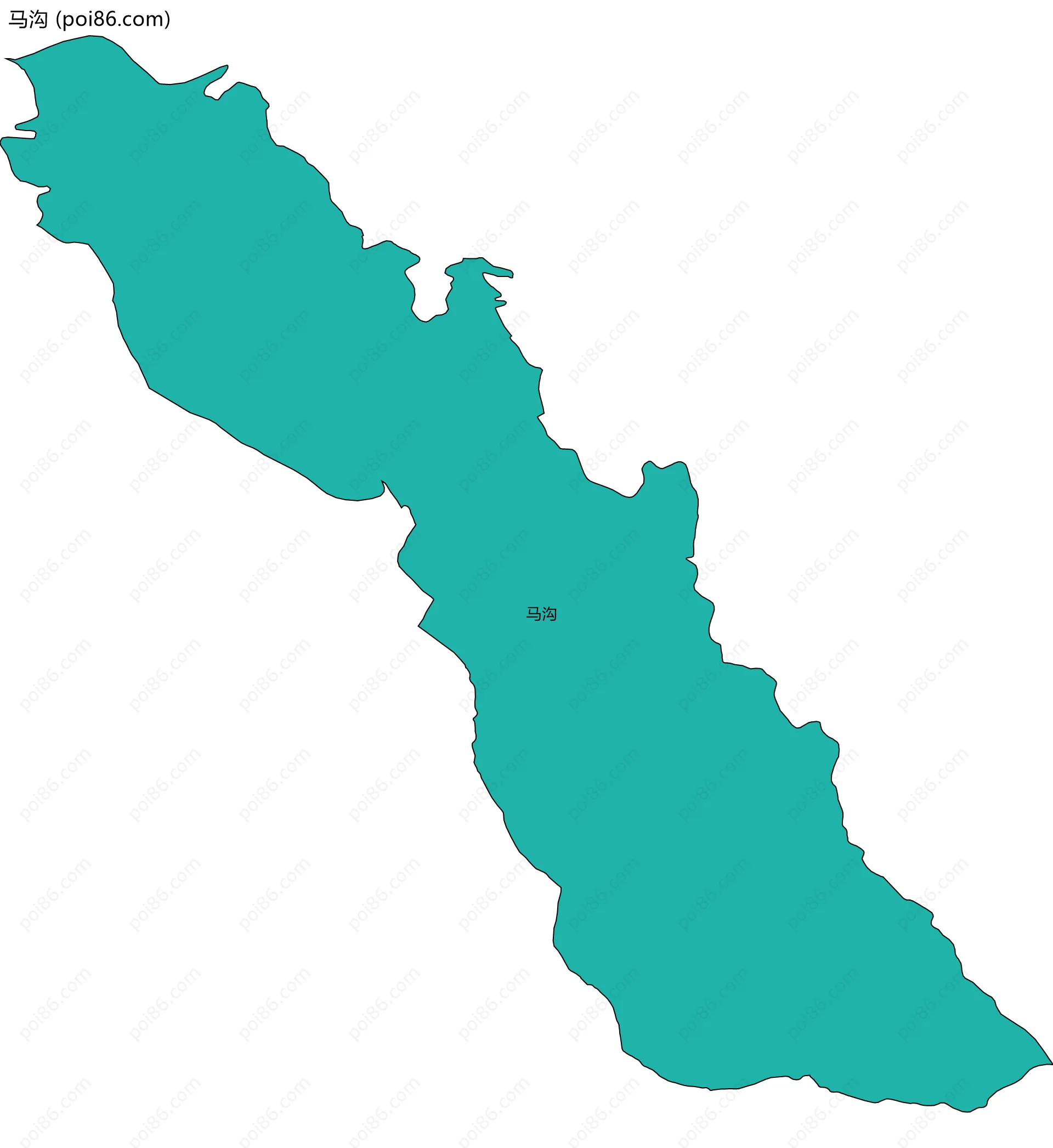马沟边界地图