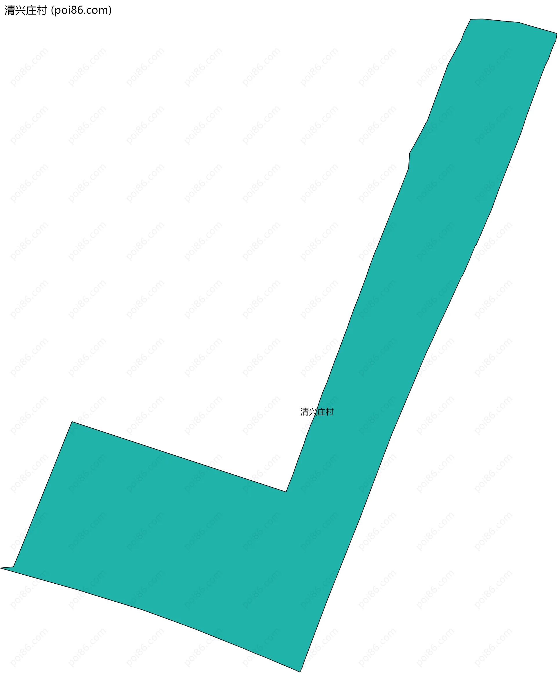 清兴庄村边界地图