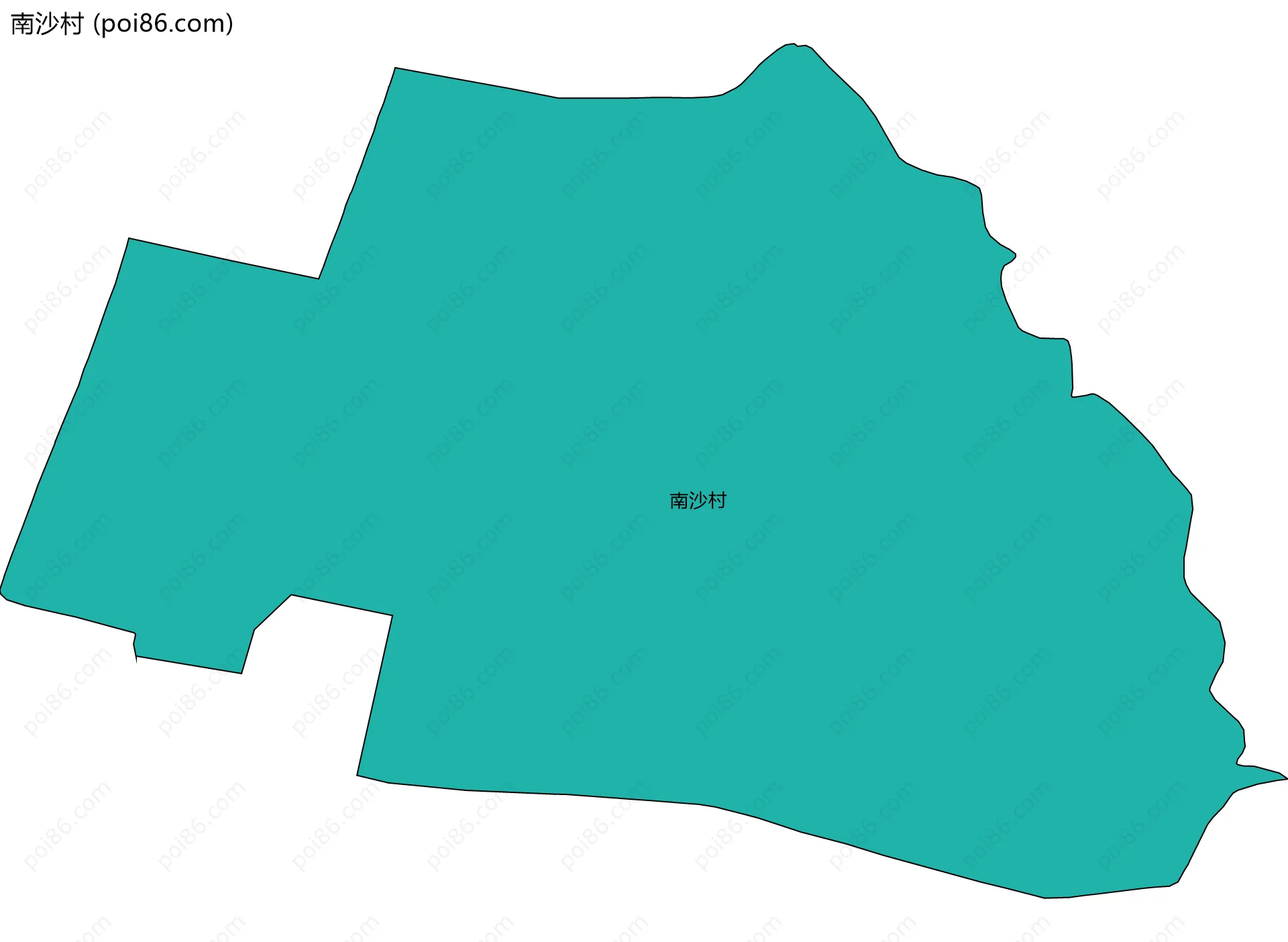 南沙村边界地图