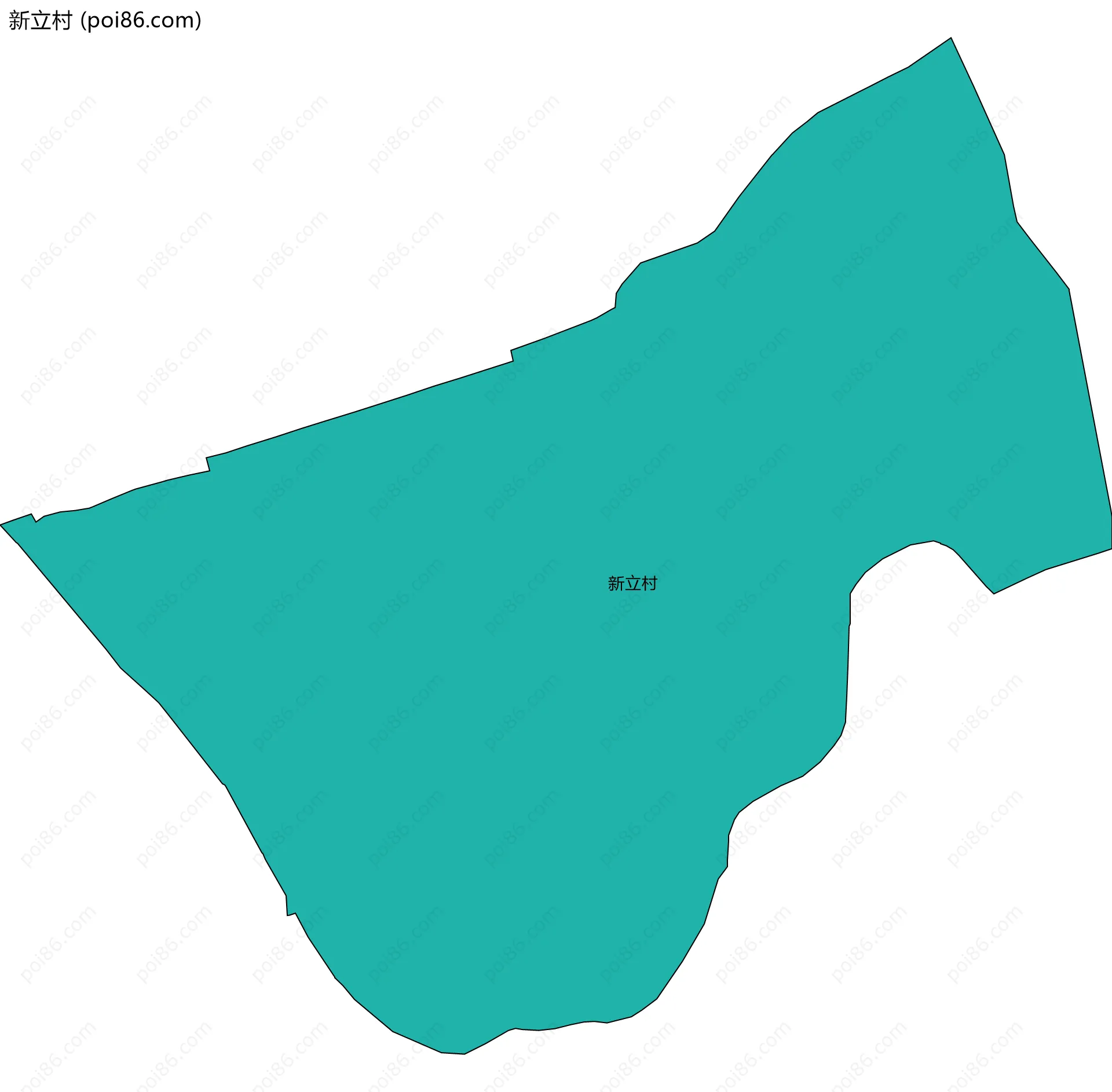 新立村边界地图