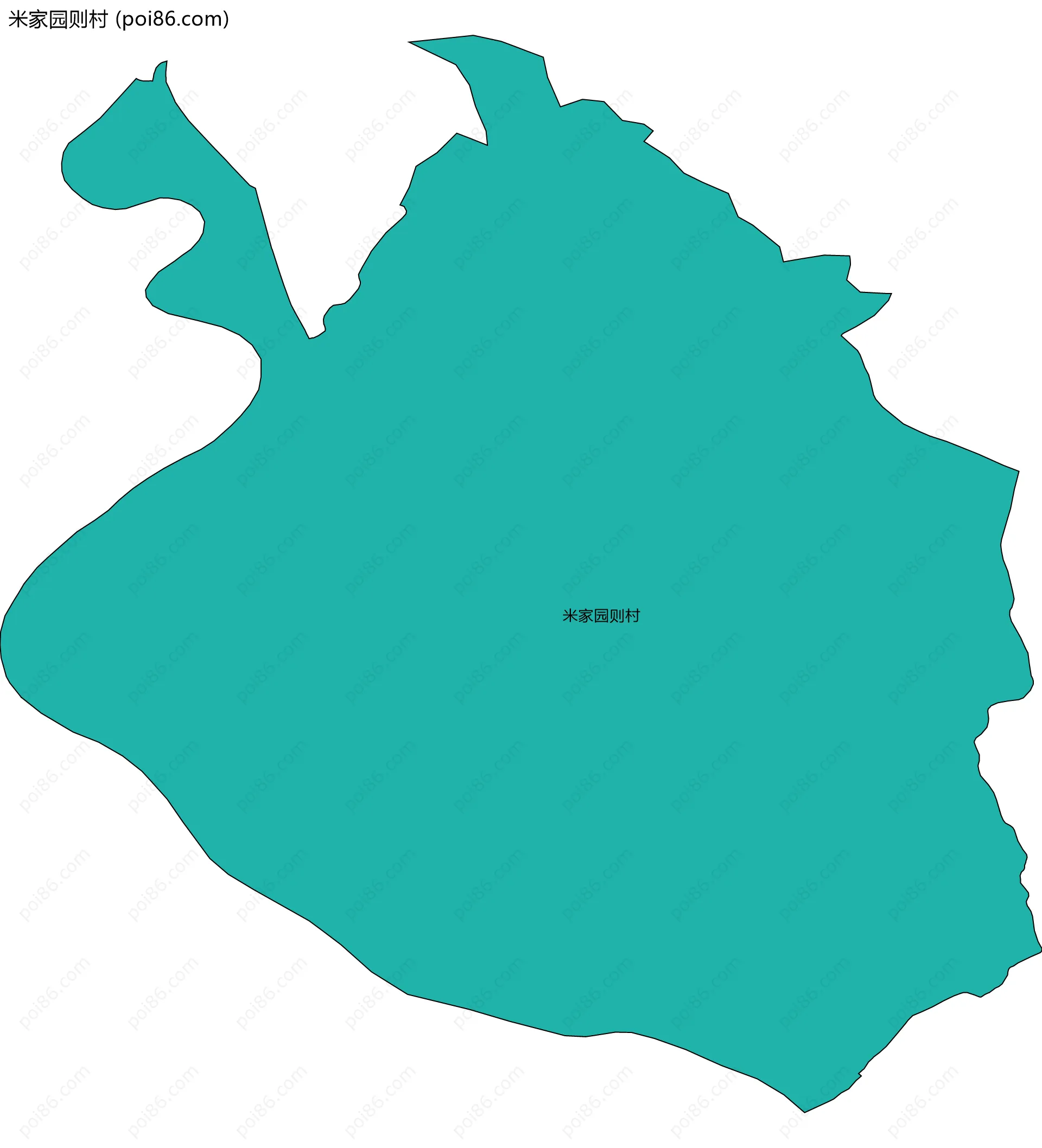 米家园则村边界地图