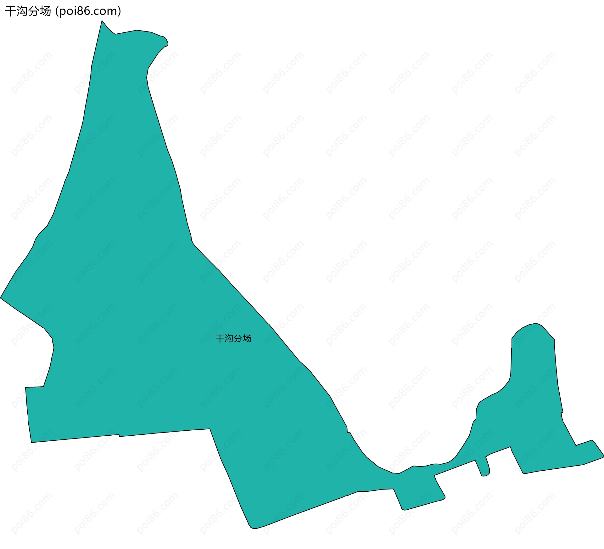 干沟分场边界地图
