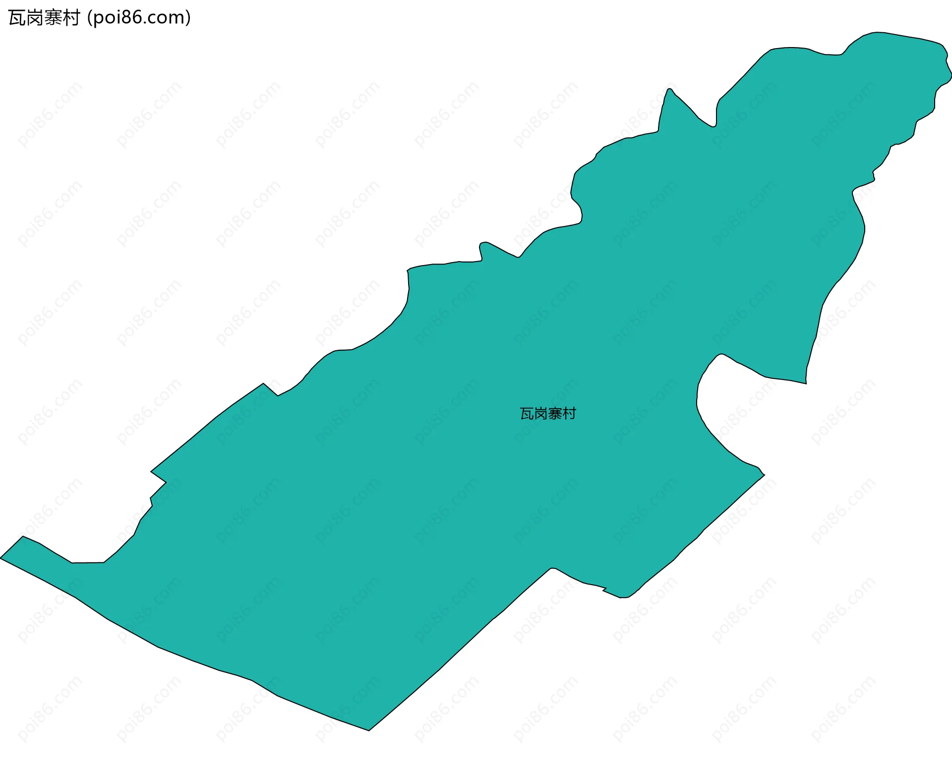 瓦岗寨村边界地图