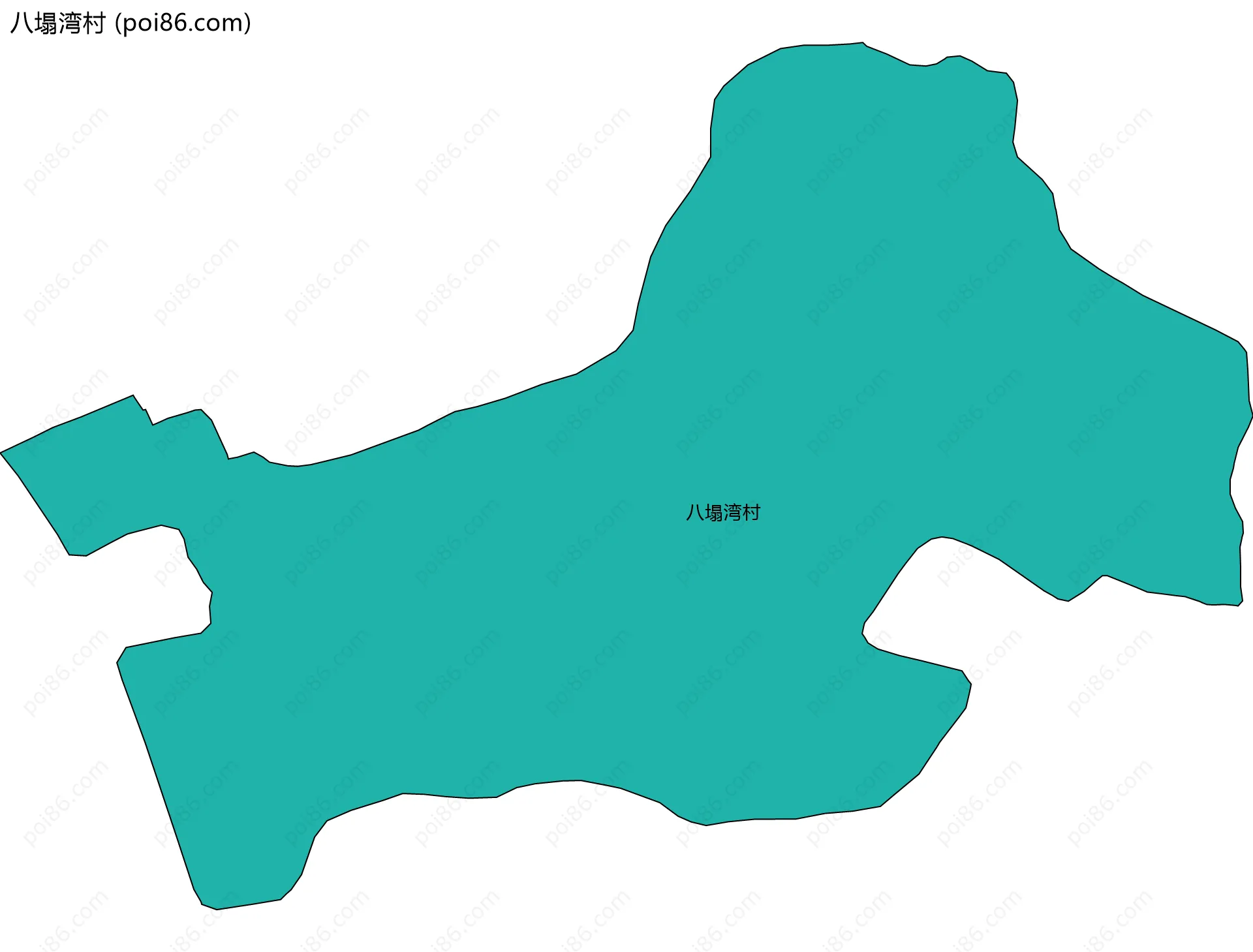 八塌湾村边界地图