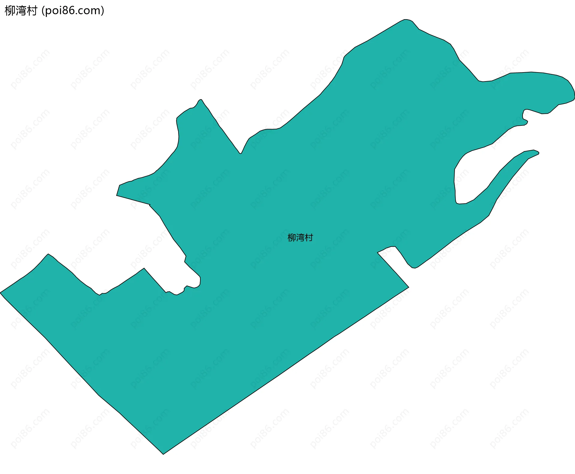 柳湾村边界地图