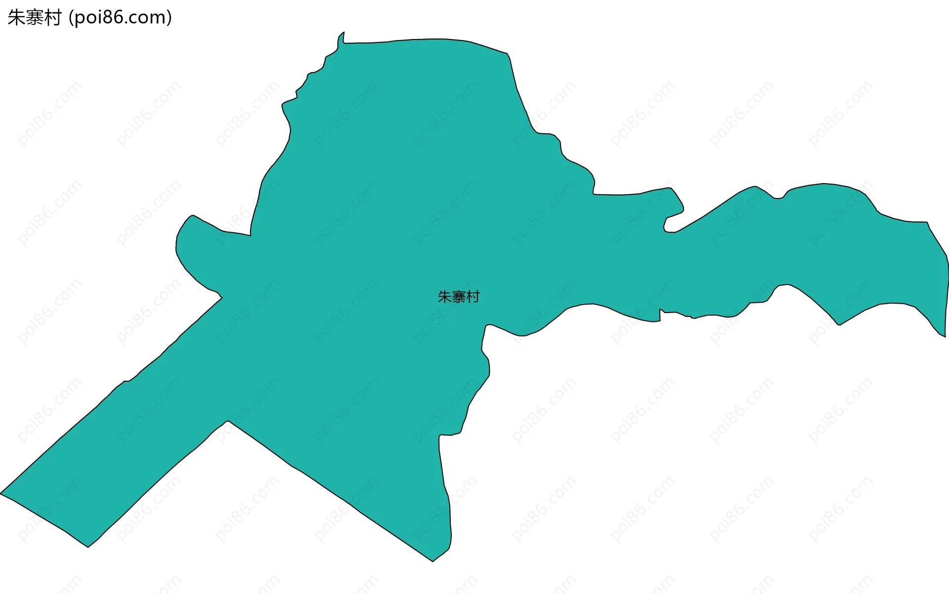 朱寨村边界地图