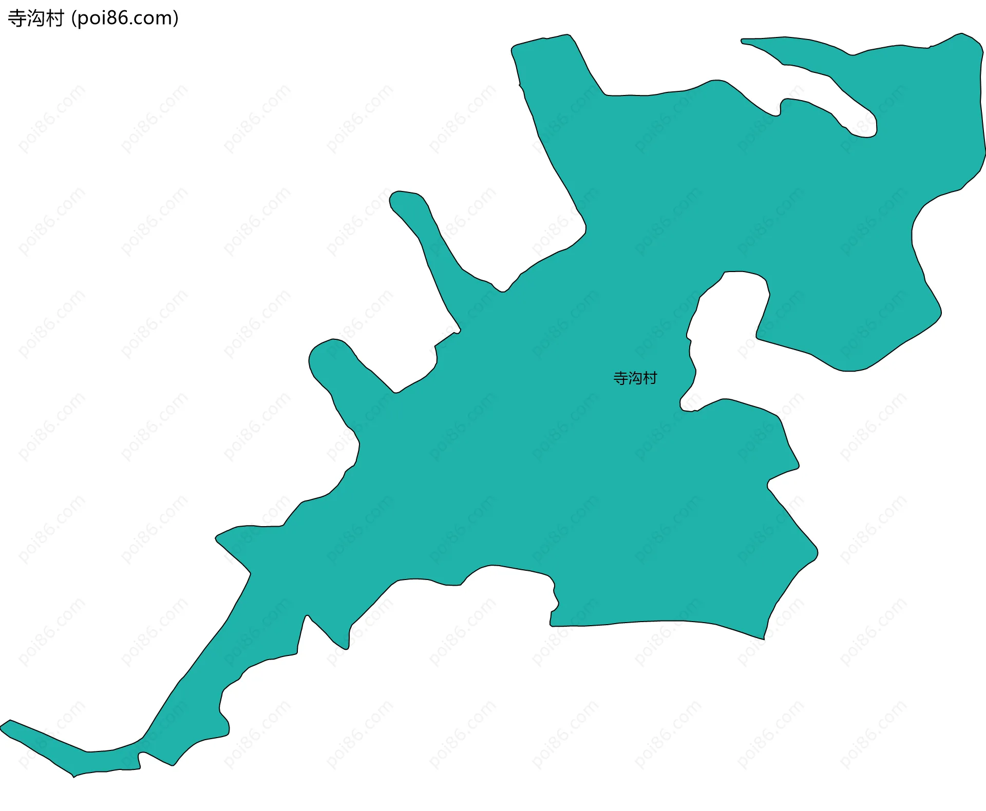 寺沟村边界地图