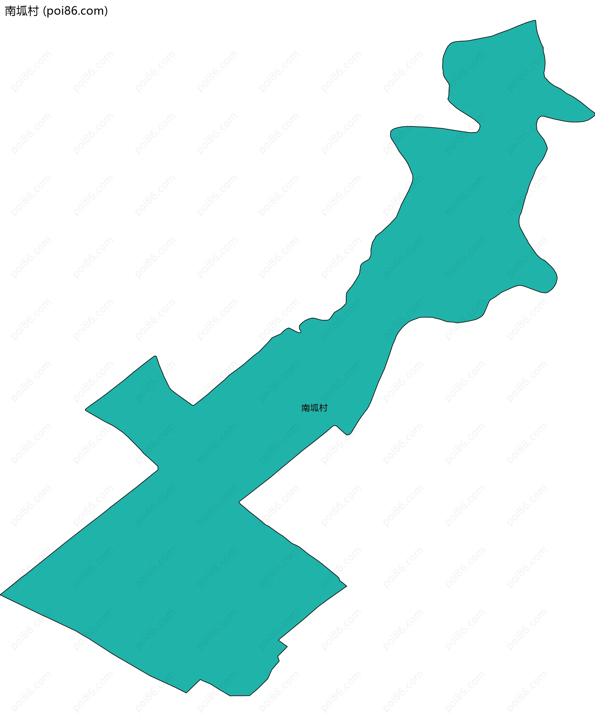 南坬村边界地图