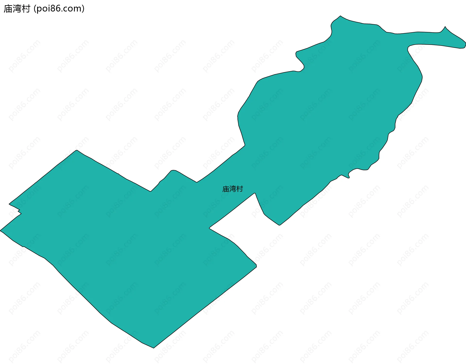 庙湾村边界地图