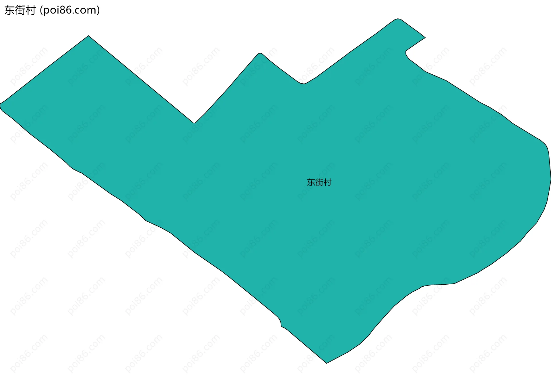 东街村边界地图