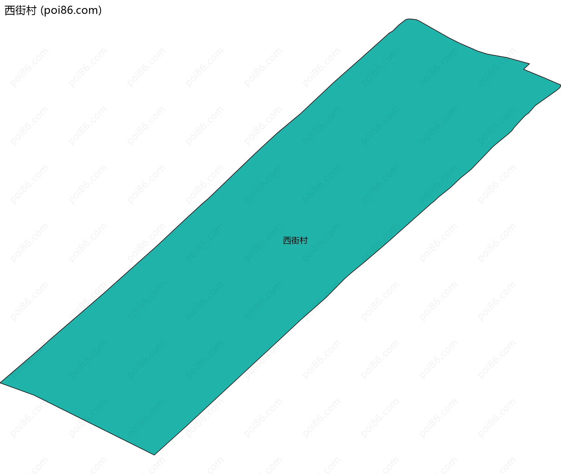 西街村边界地图