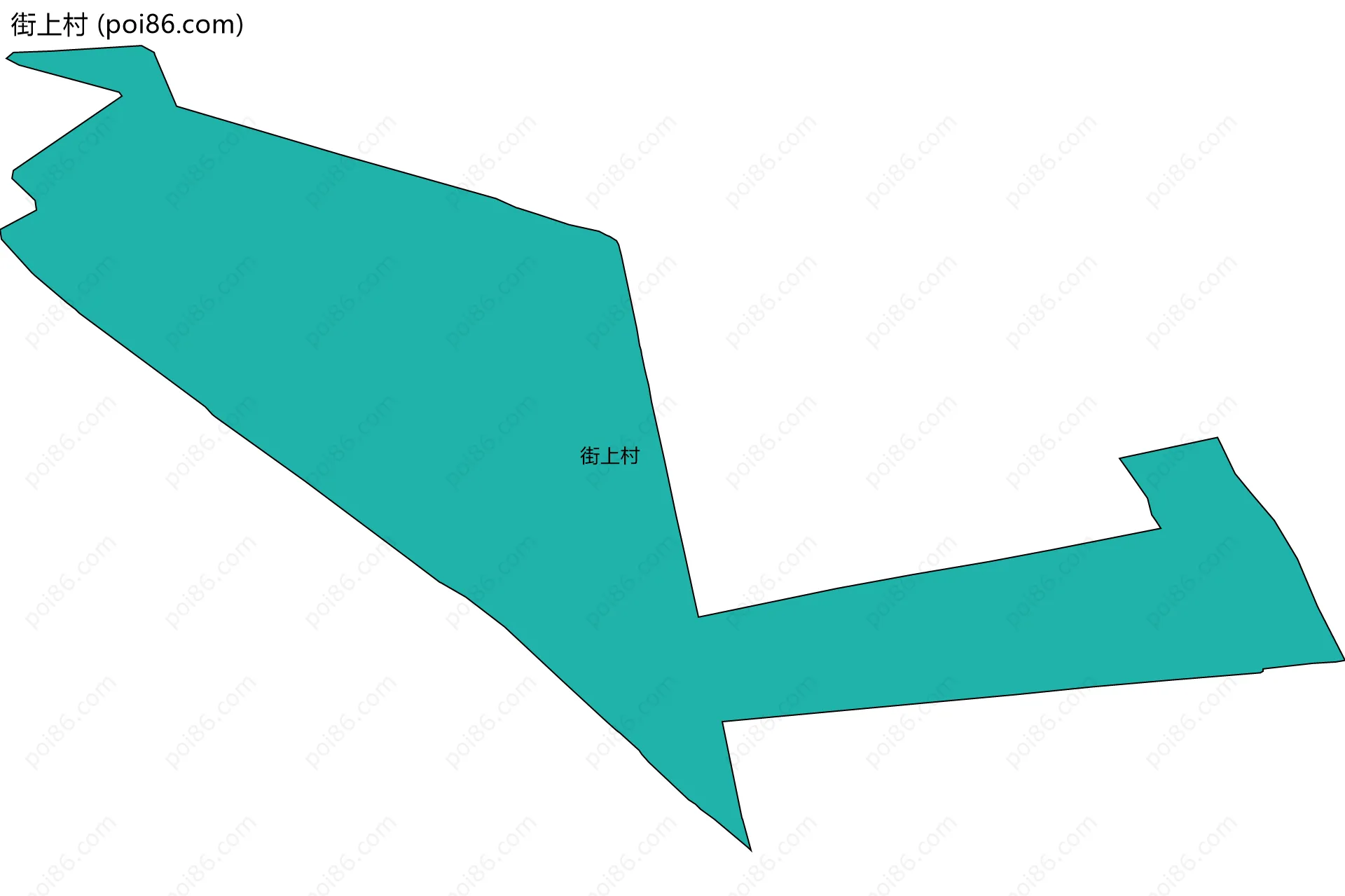 街上村边界地图