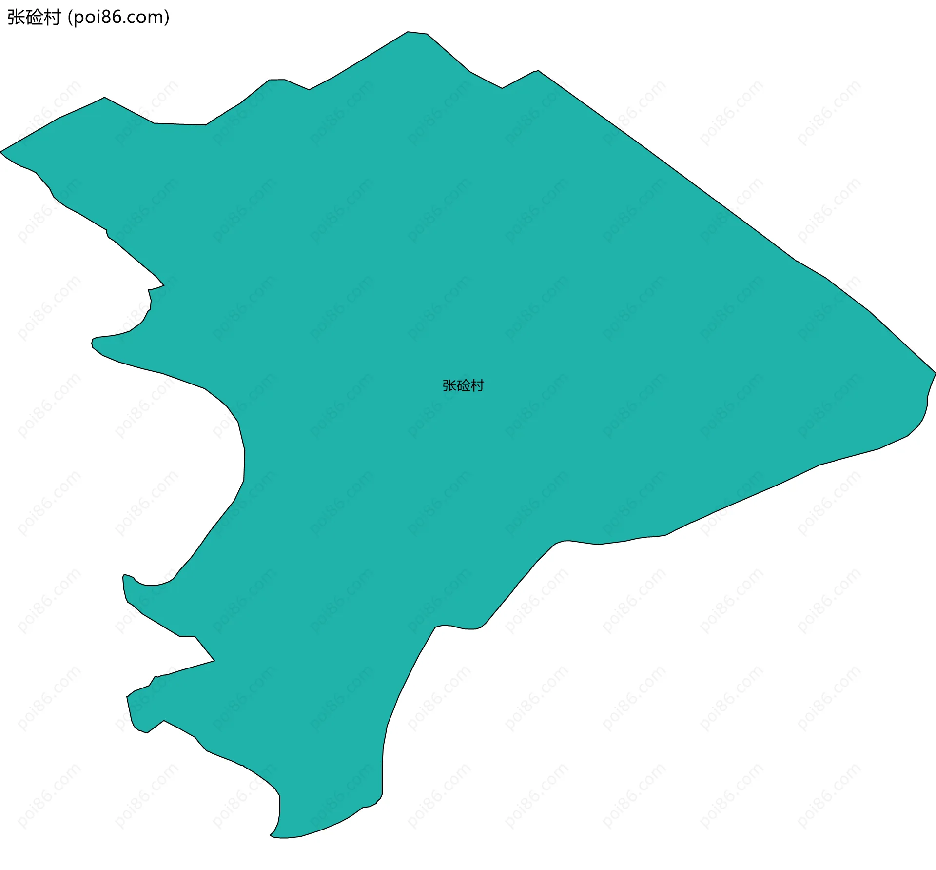 张硷村边界地图