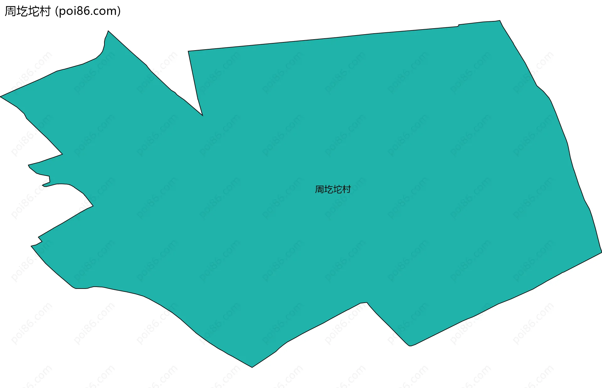 周圪坨村边界地图