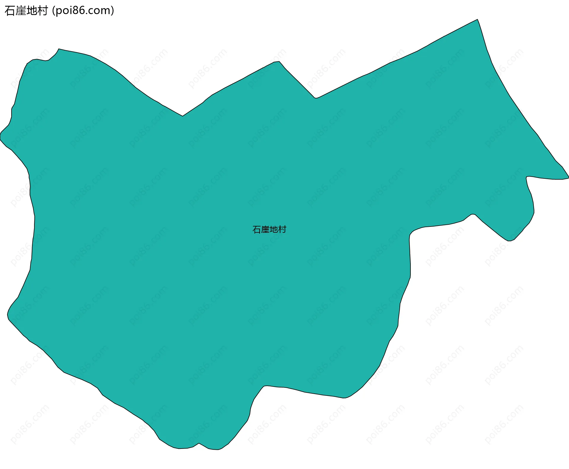 石崖地村边界地图