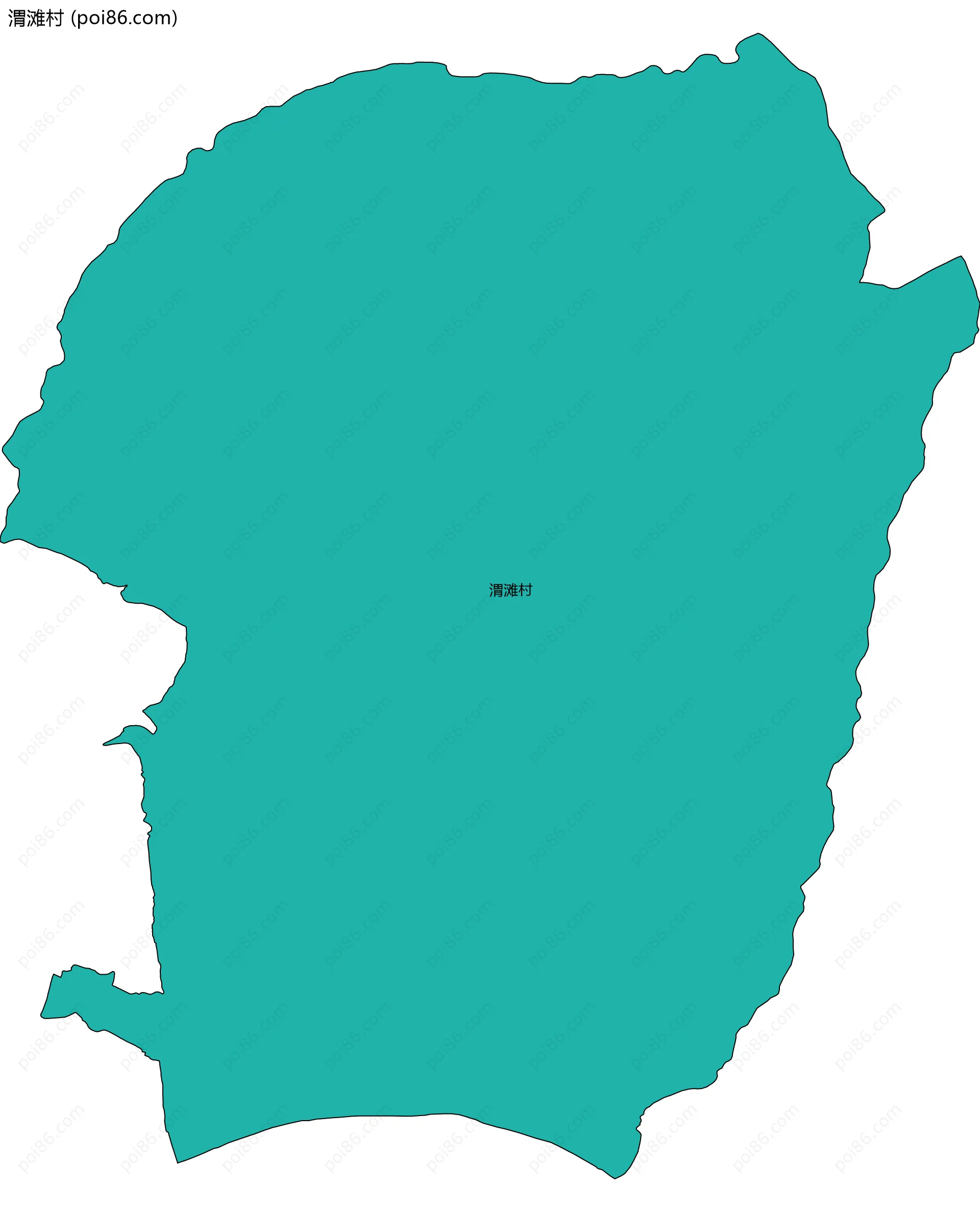 渭滩村边界地图