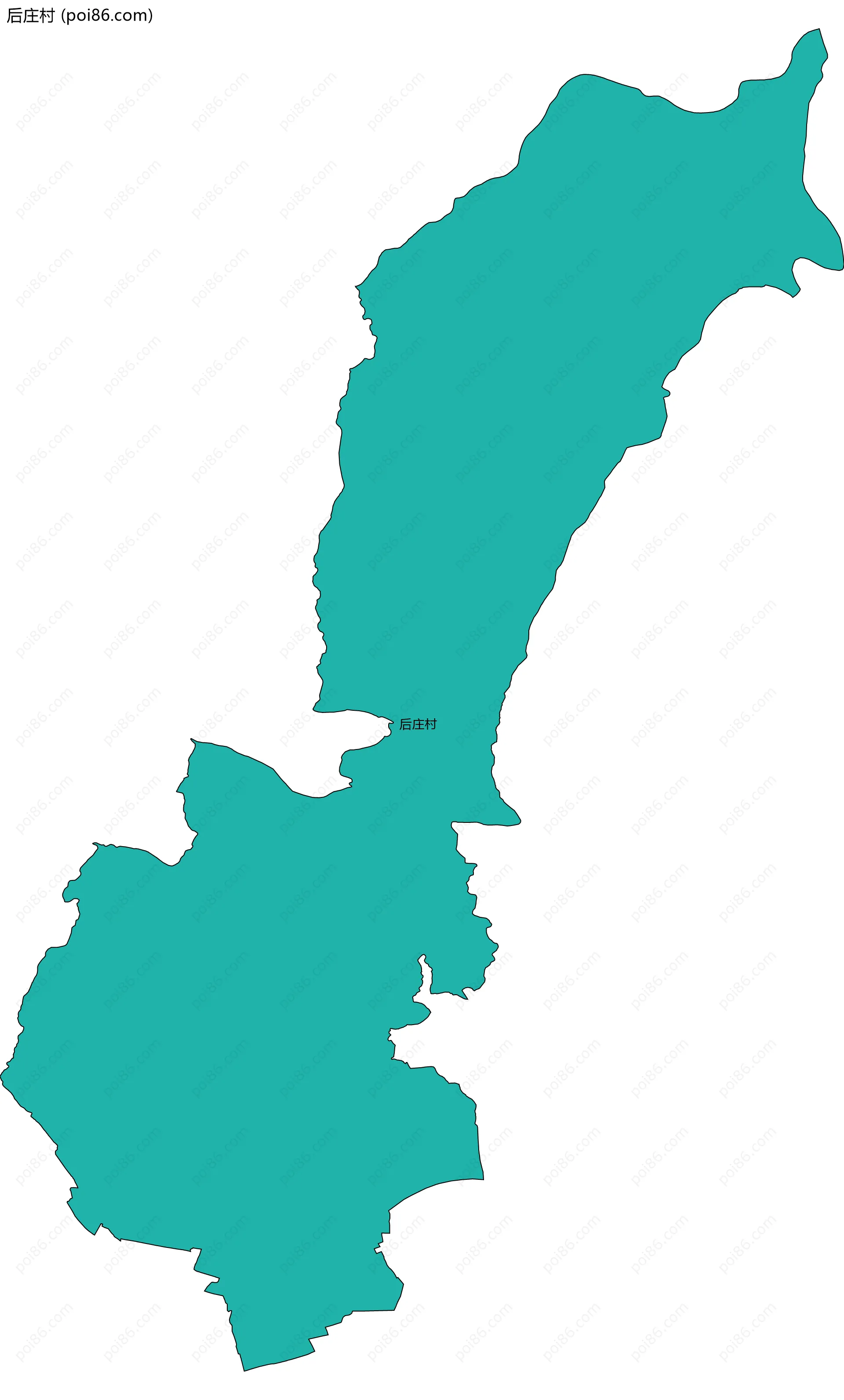 后庄村边界地图