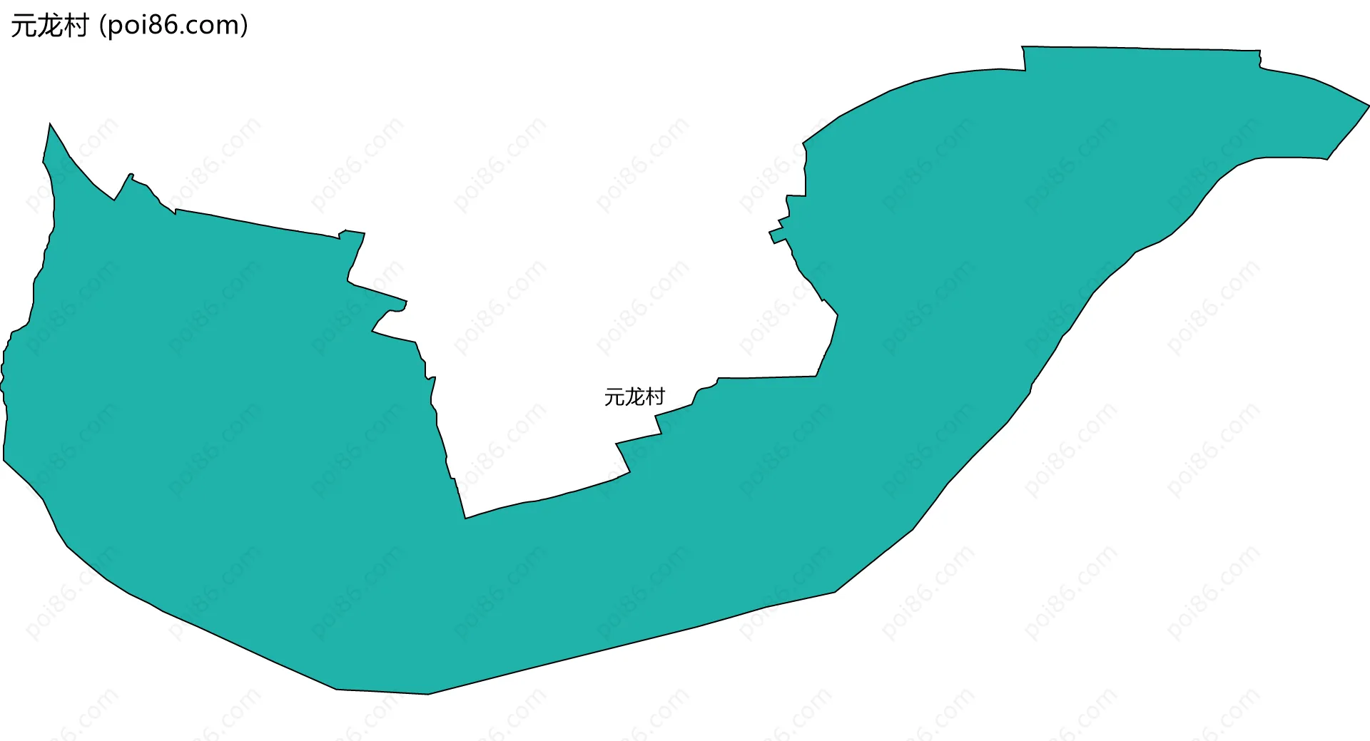 元龙村边界地图