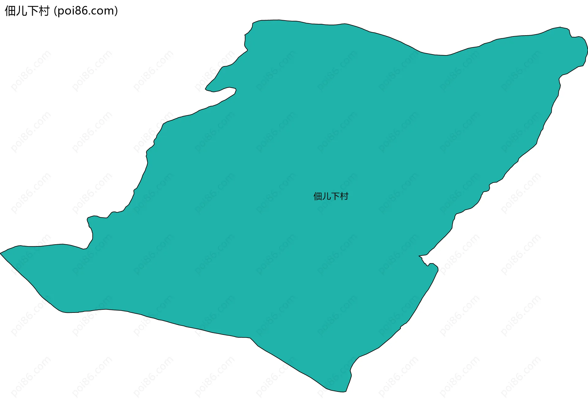 佃儿下村边界地图