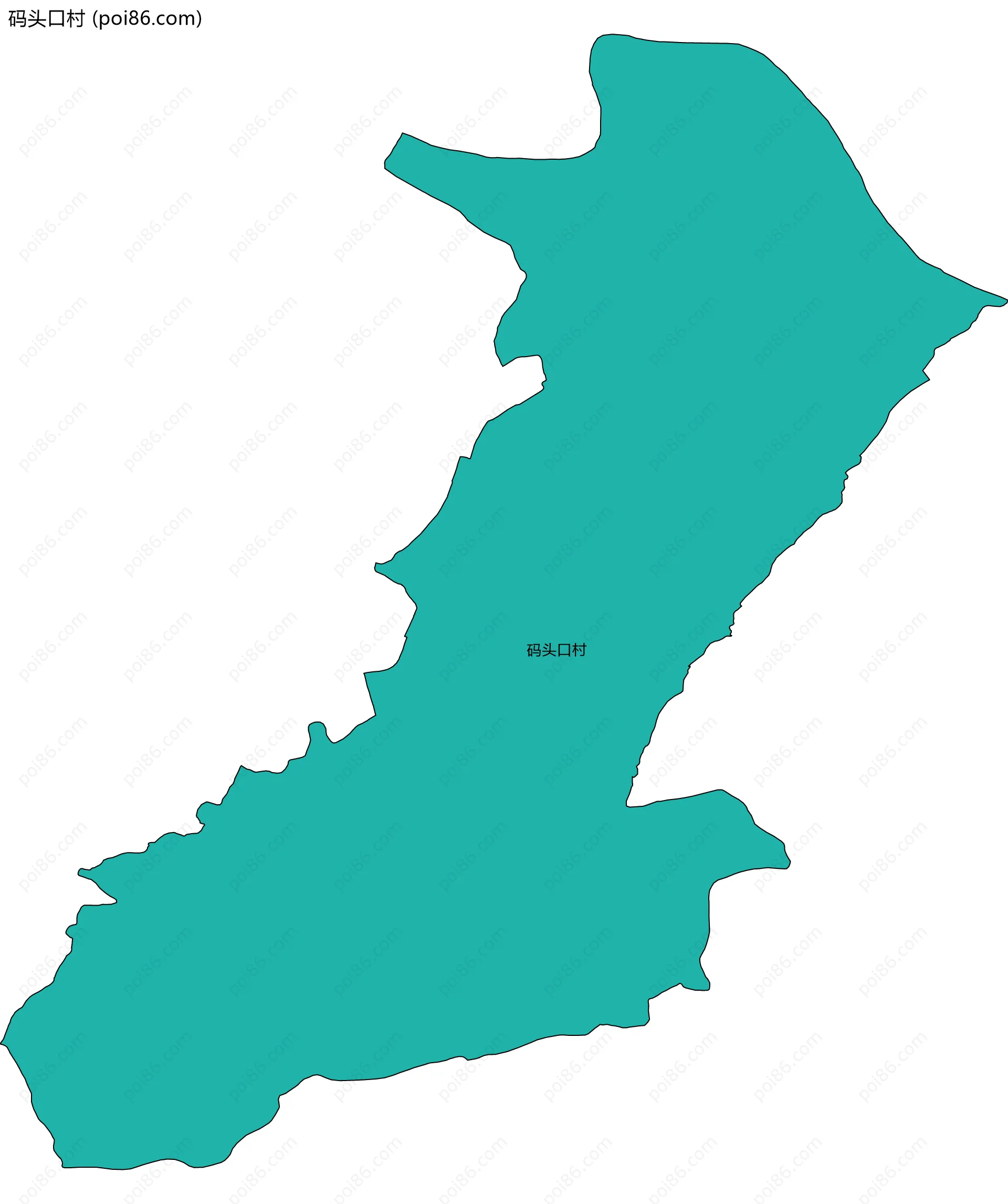 码头口村边界地图