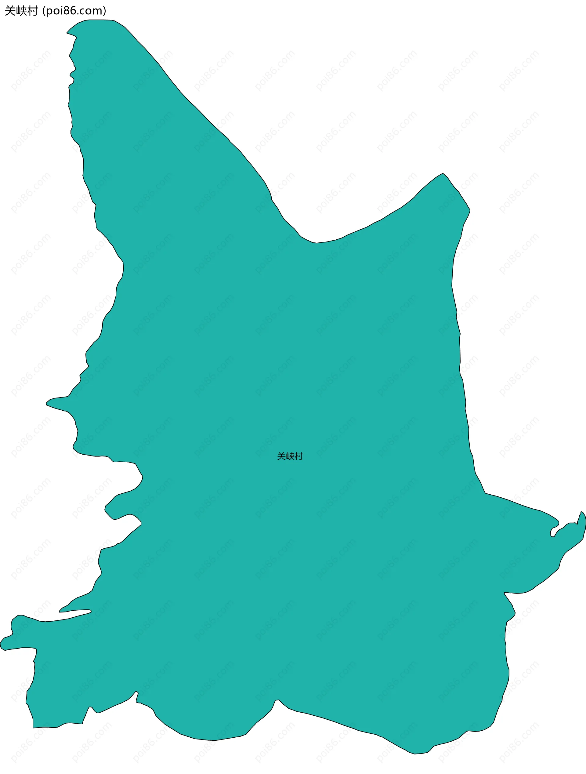 关峡村边界地图