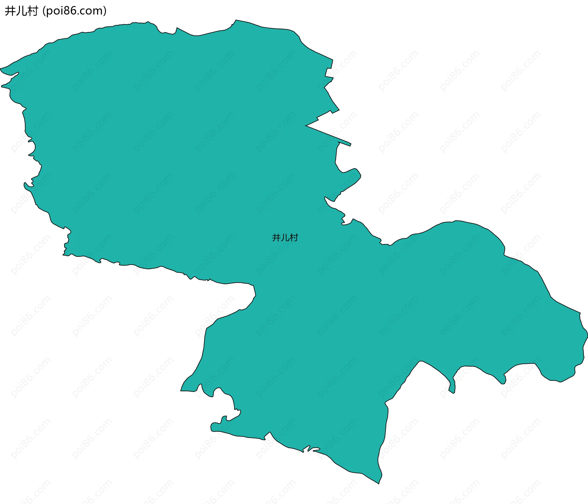 井儿村边界地图