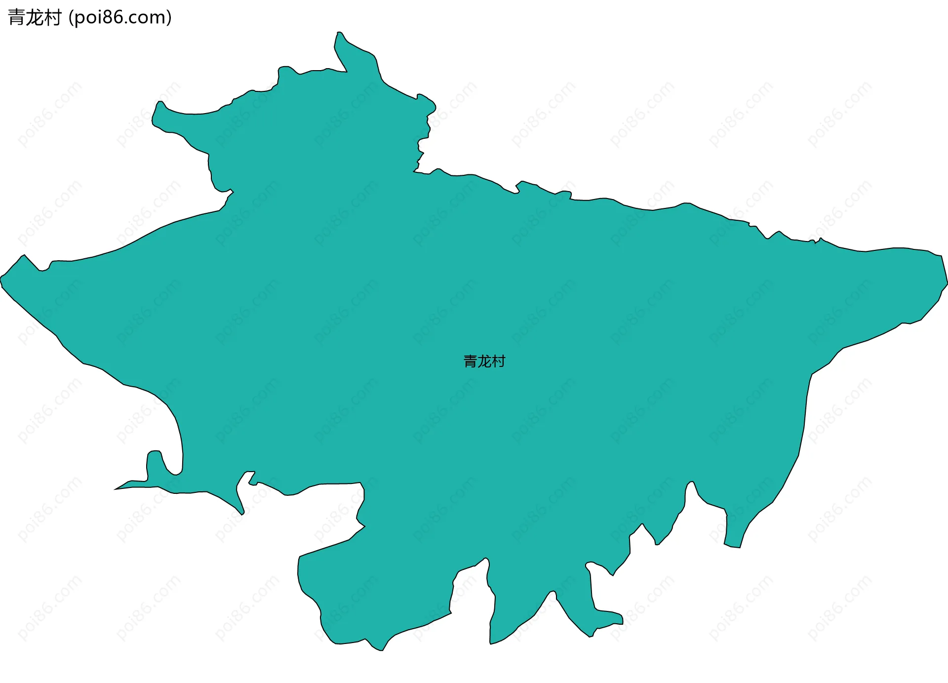 青龙村边界地图