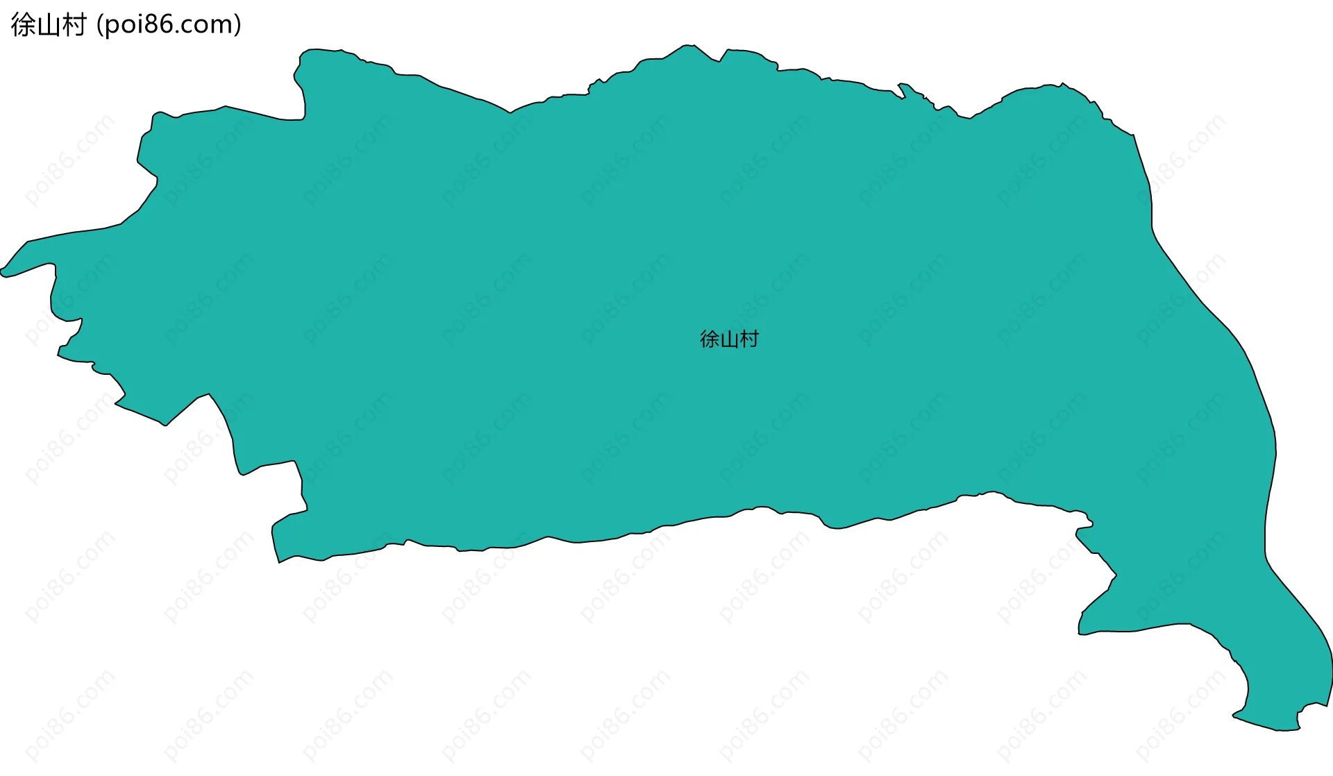 徐山村边界地图