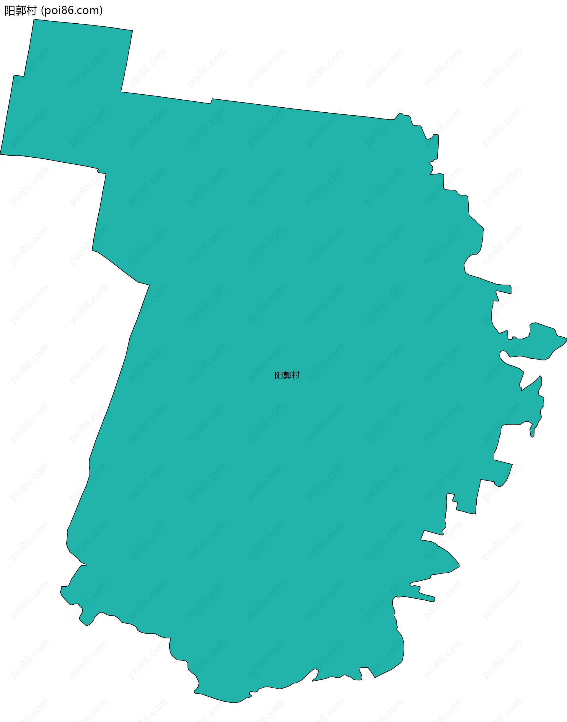 阳郭村边界地图