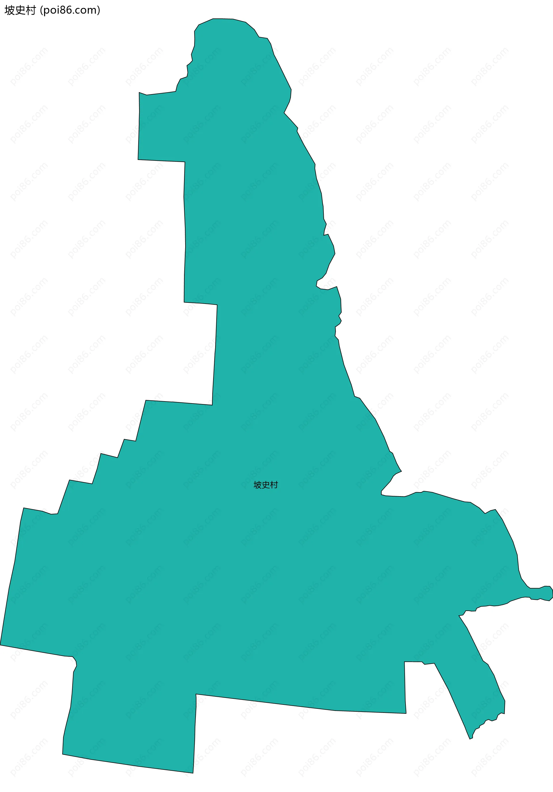 坡史村边界地图