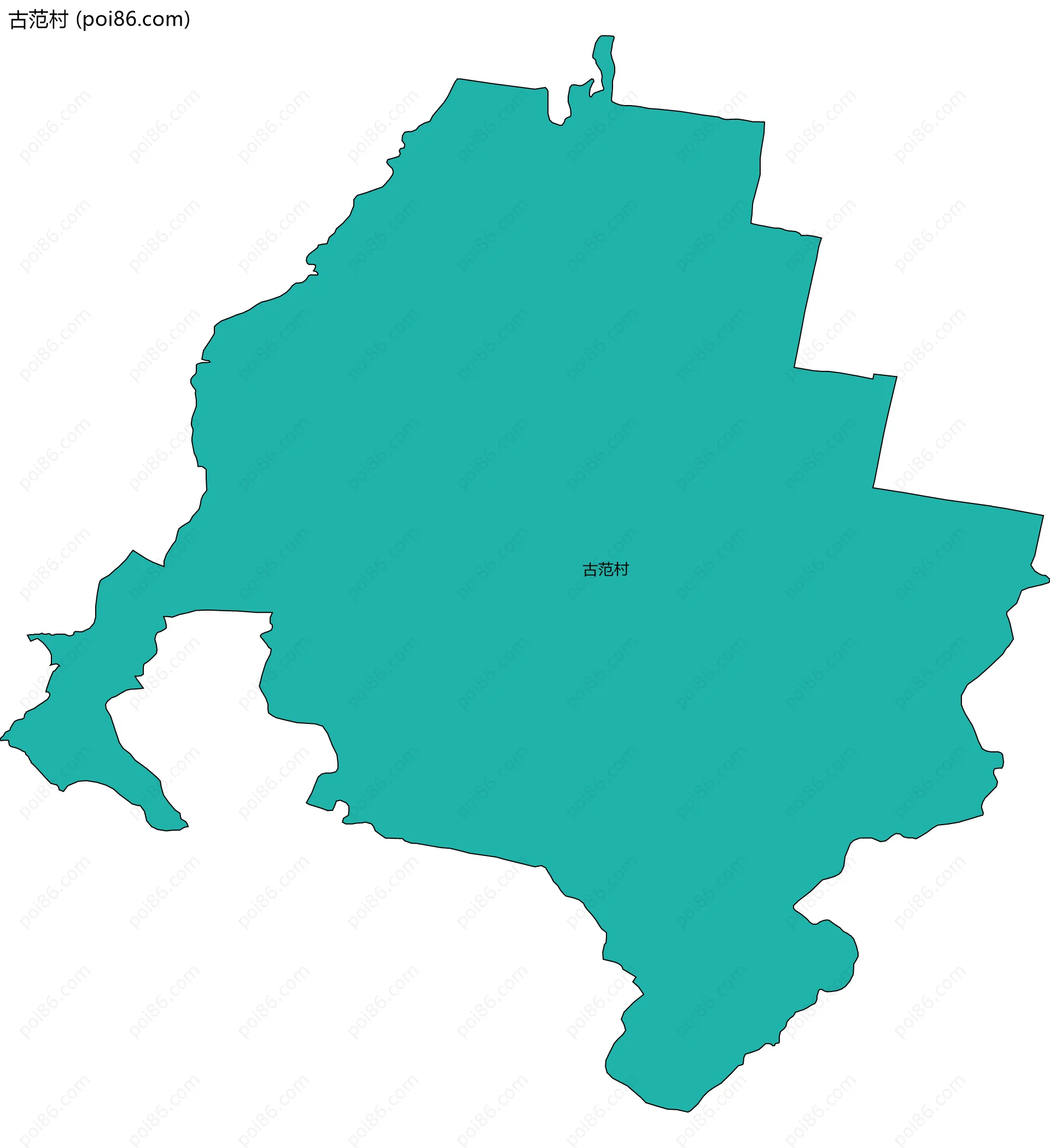 古范村边界地图