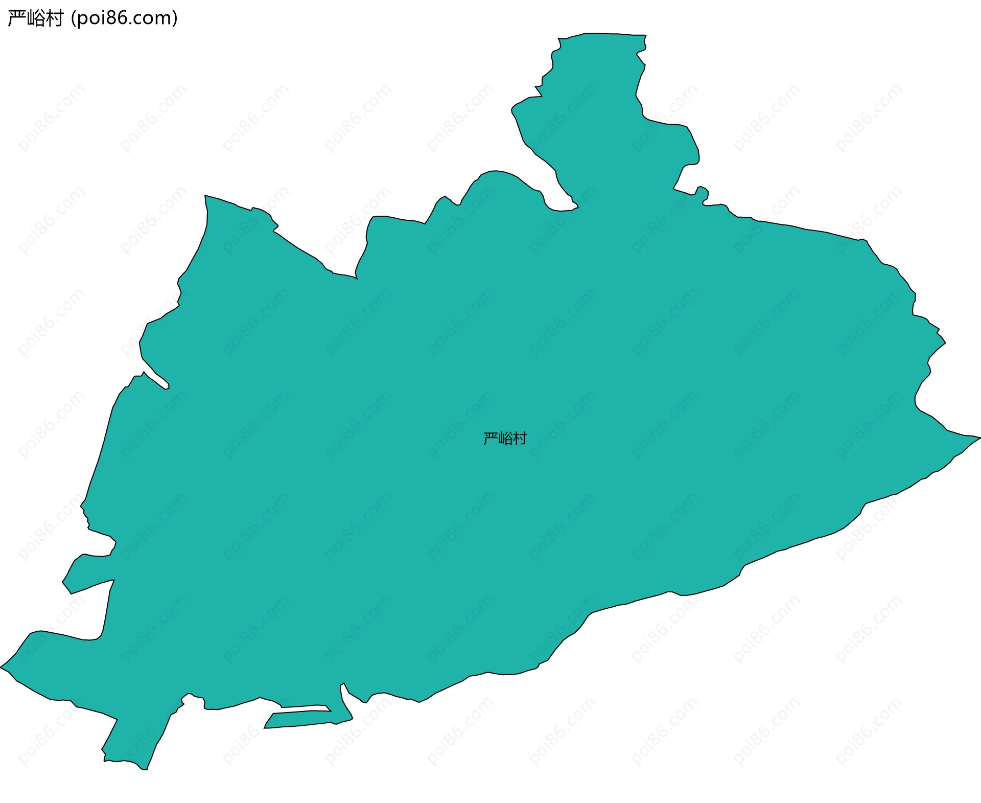 严峪村边界地图